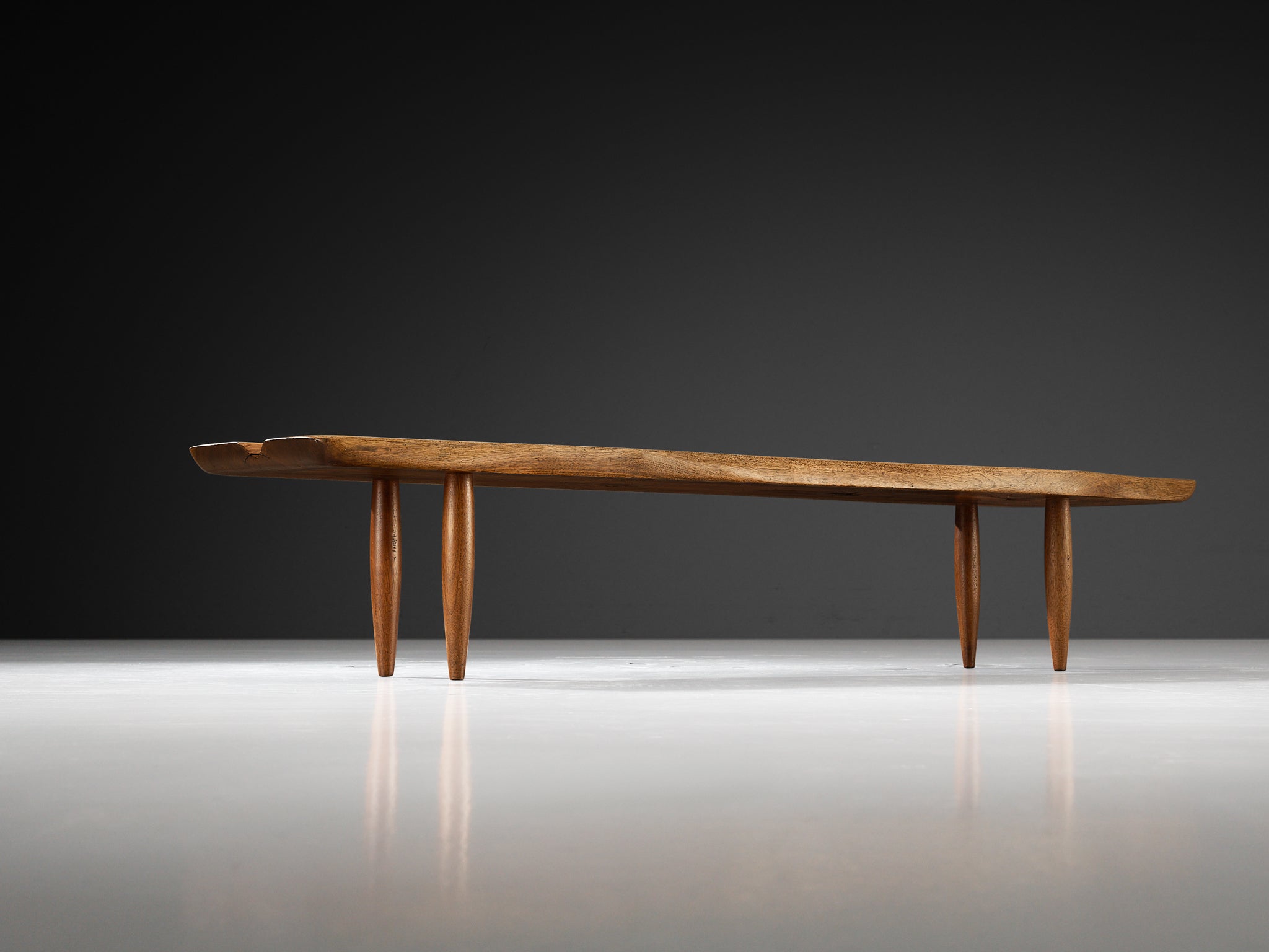 Phillip Lloyd Powell Long Coffee Table in Solid Walnut