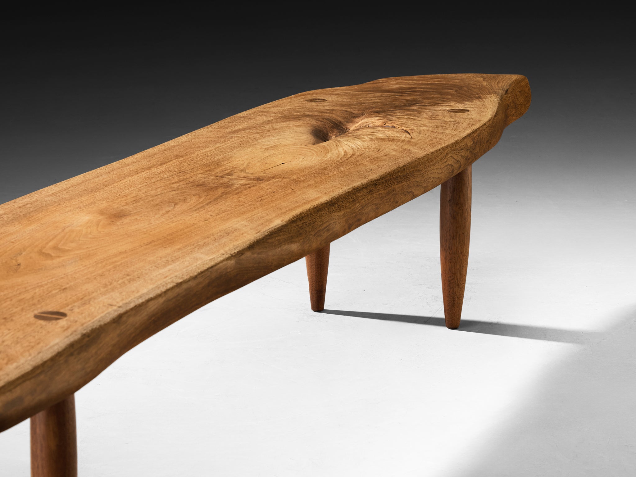 Phillip Lloyd Powell Long Coffee Table in Solid Walnut