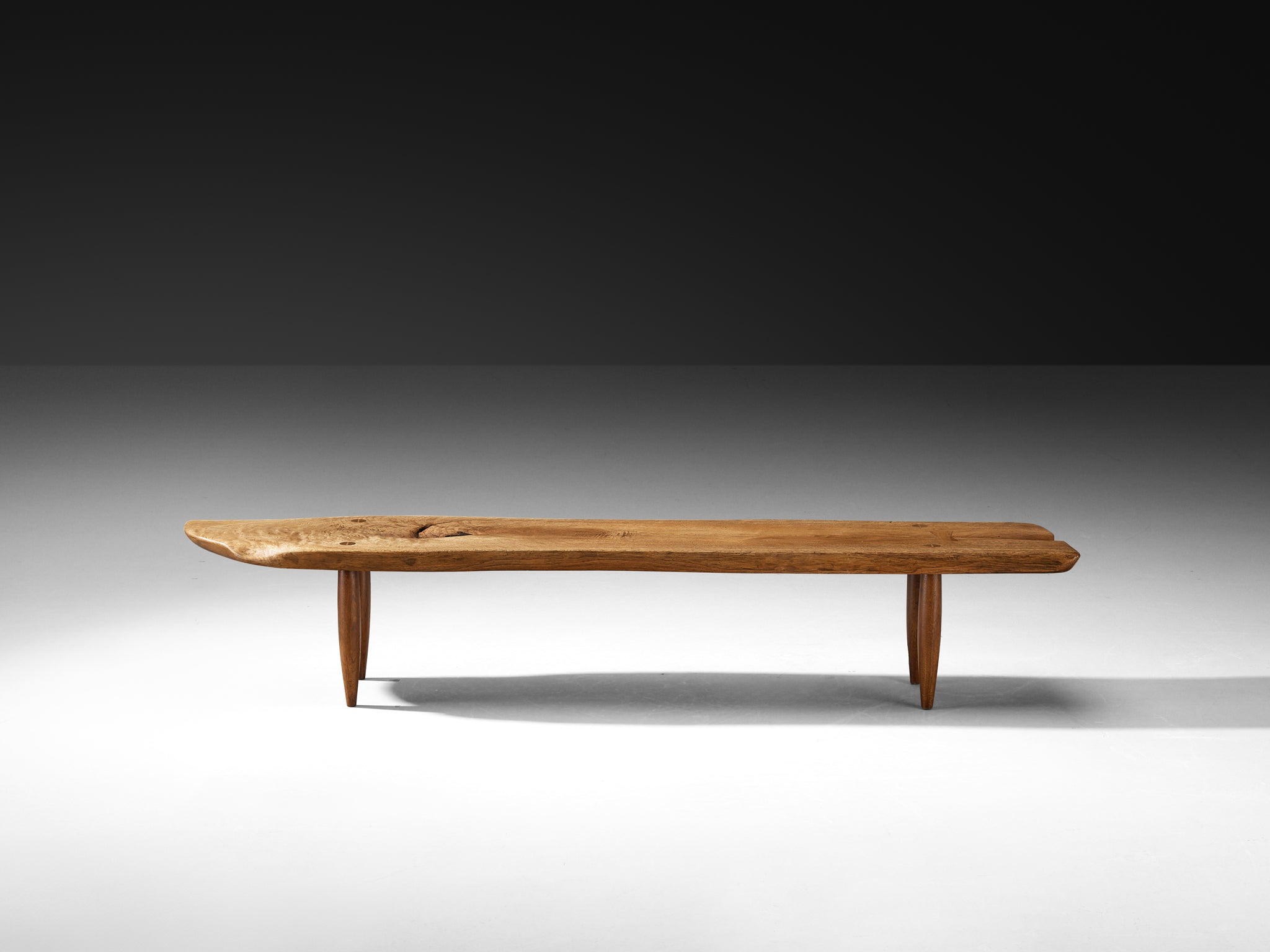 Phillip Lloyd Powell Long Coffee Table in Solid Walnut Tables Morentz