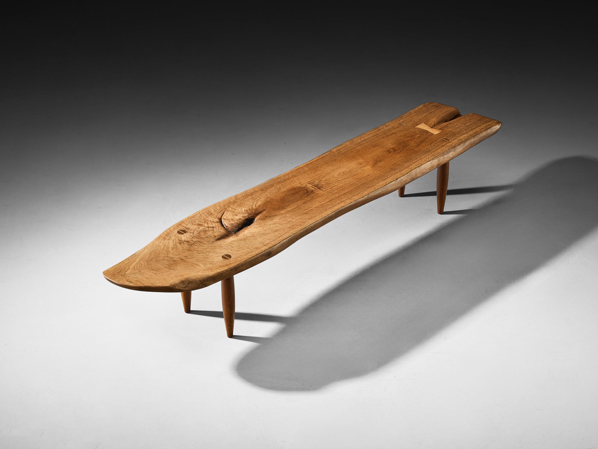 Phillip Lloyd Powell Long Coffee Table in Solid Walnut