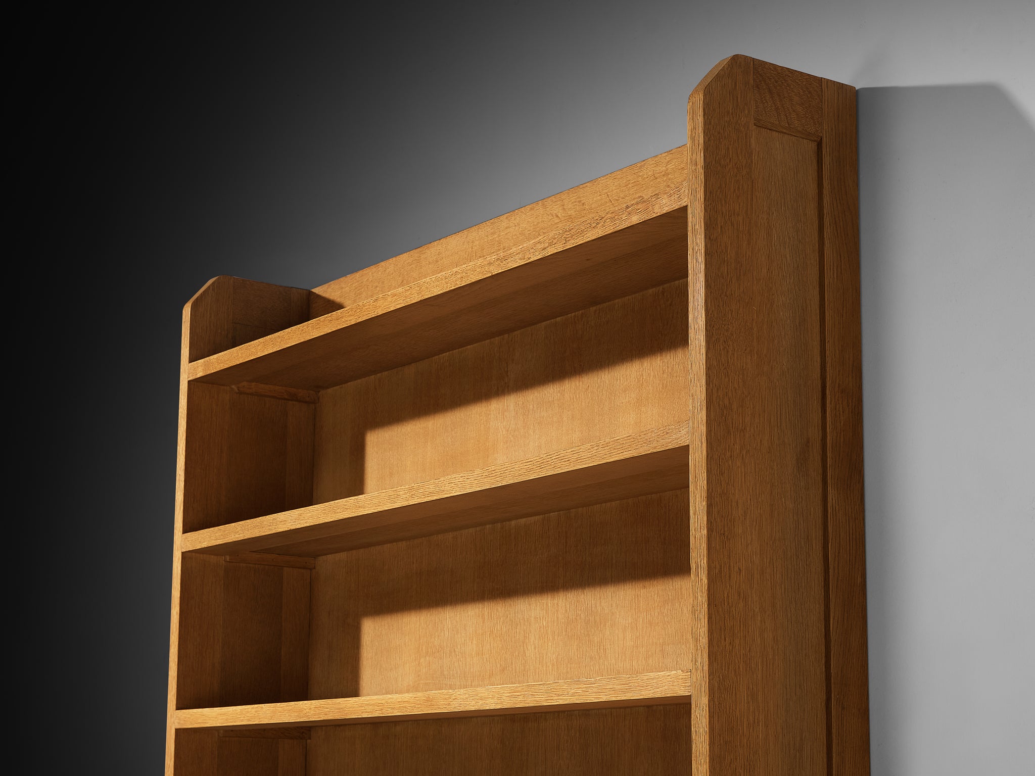 Guillerme & Chambron Bookcase with Cabinet in Solid Oak Case pieces and storage cabinets Morentz