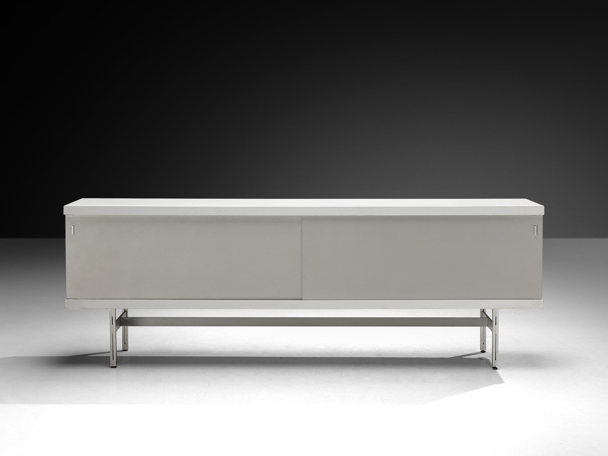Horst Brüning for Behr Minimalist Sideboard with White and Grey Layout Case pieces and storage cabinets Morentz