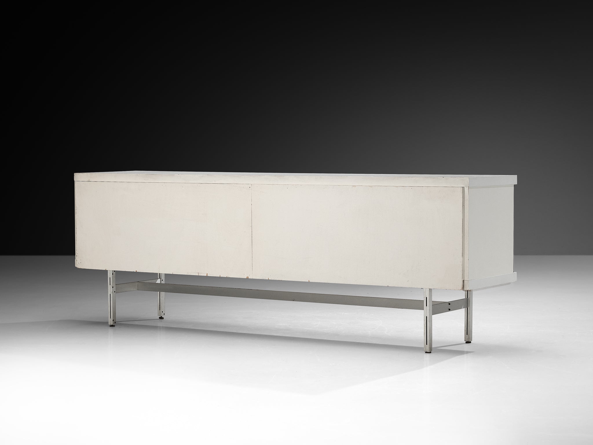 Horst Brüning for Behr Minimalist Sideboard with White and Grey Layout Case pieces and storage cabinets Morentz
