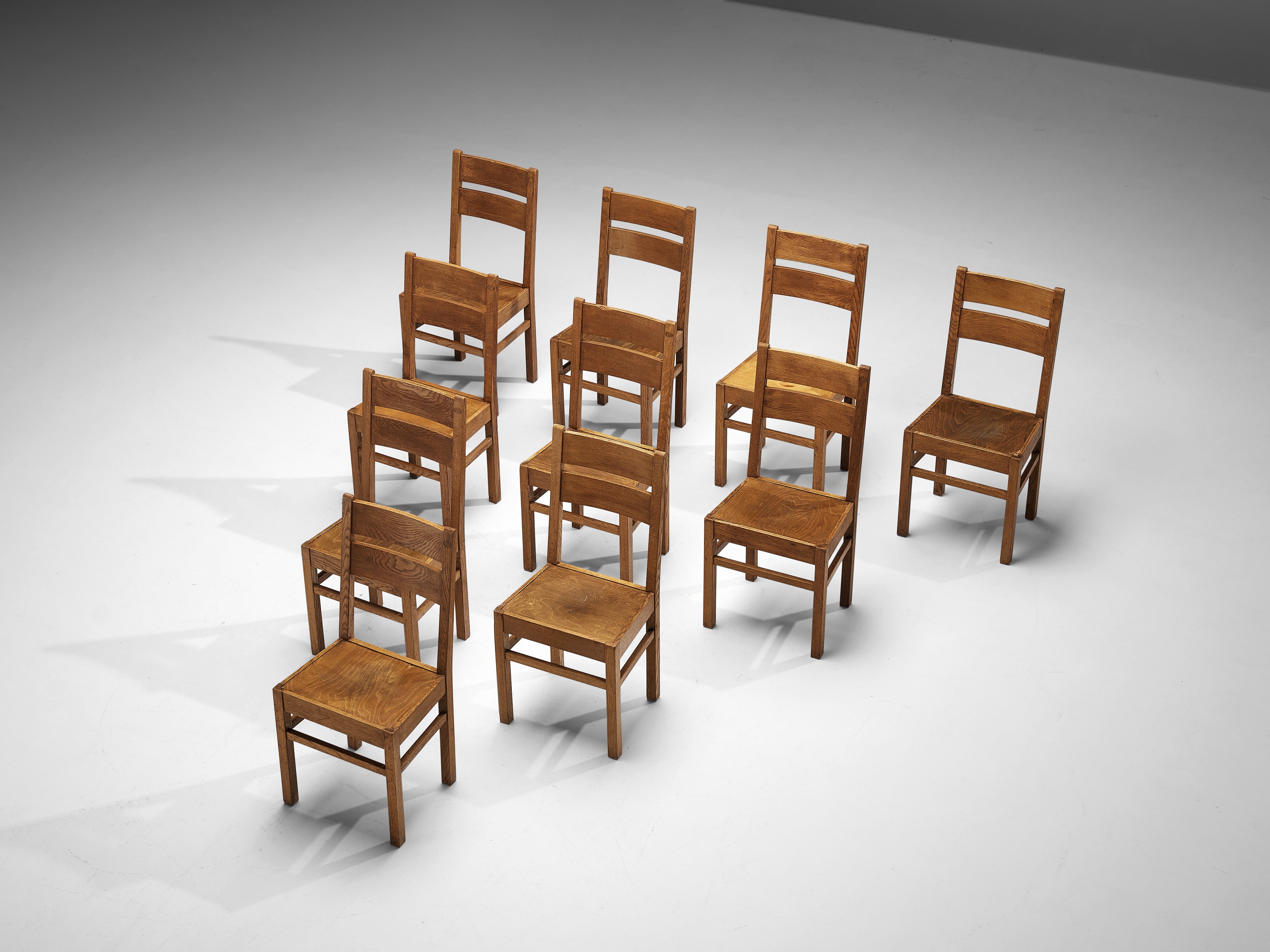 Dutch Dining Chairs in Oak seating Morentz