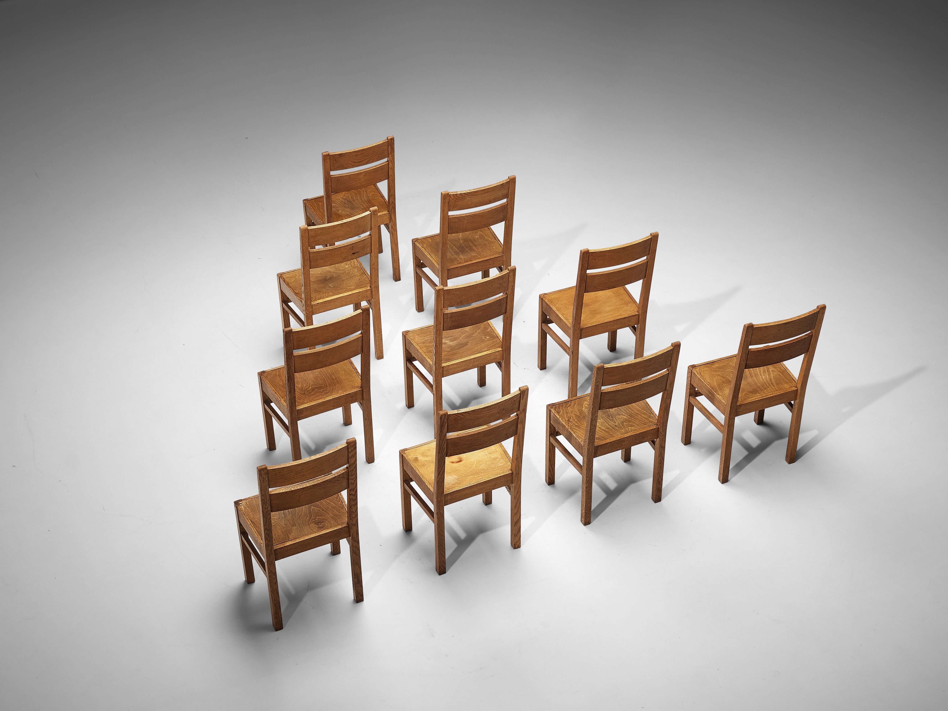 Dutch Dining Chairs in Oak seating Morentz