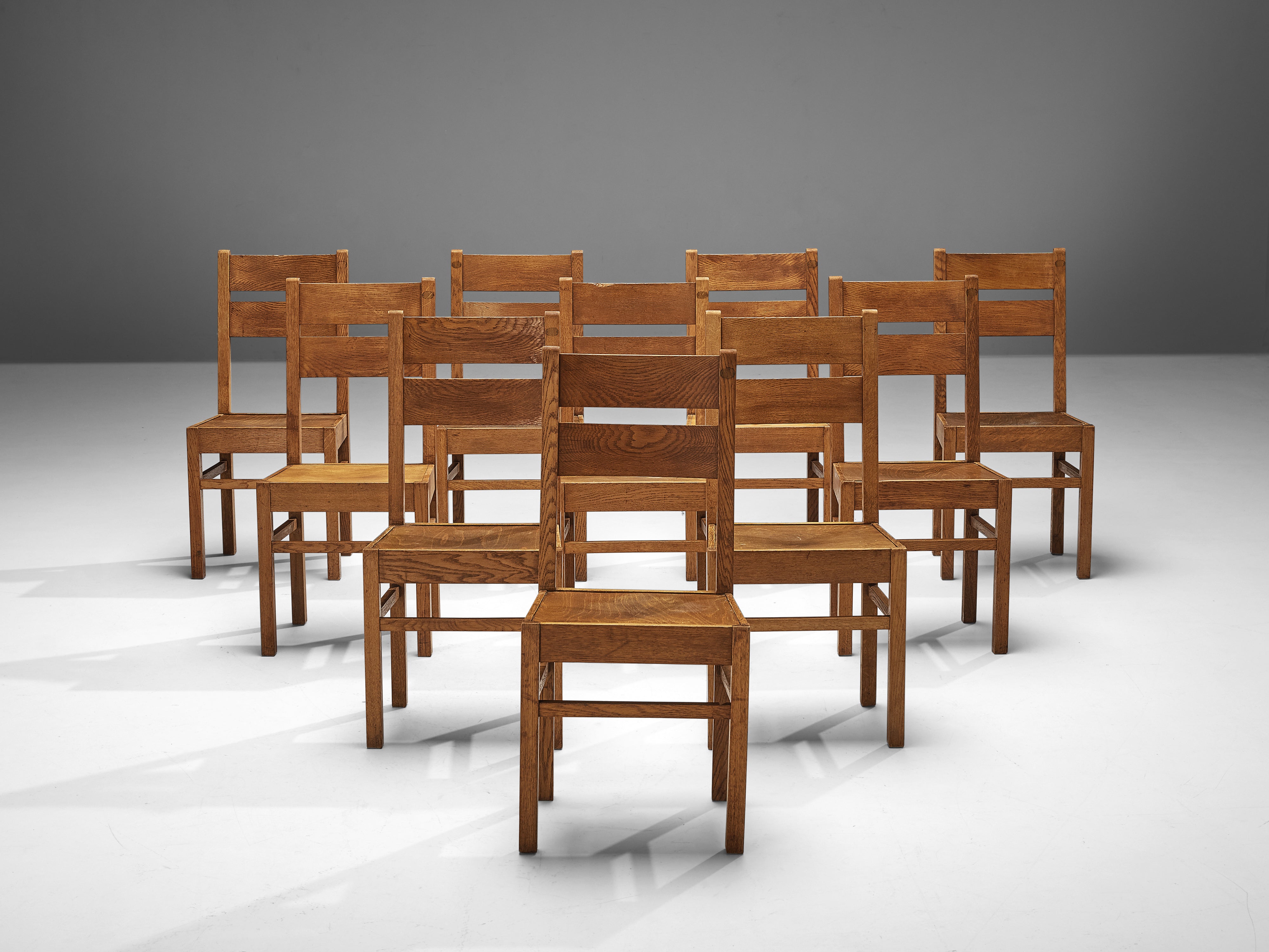 Dutch Dining Chairs in Oak Seating Morentz