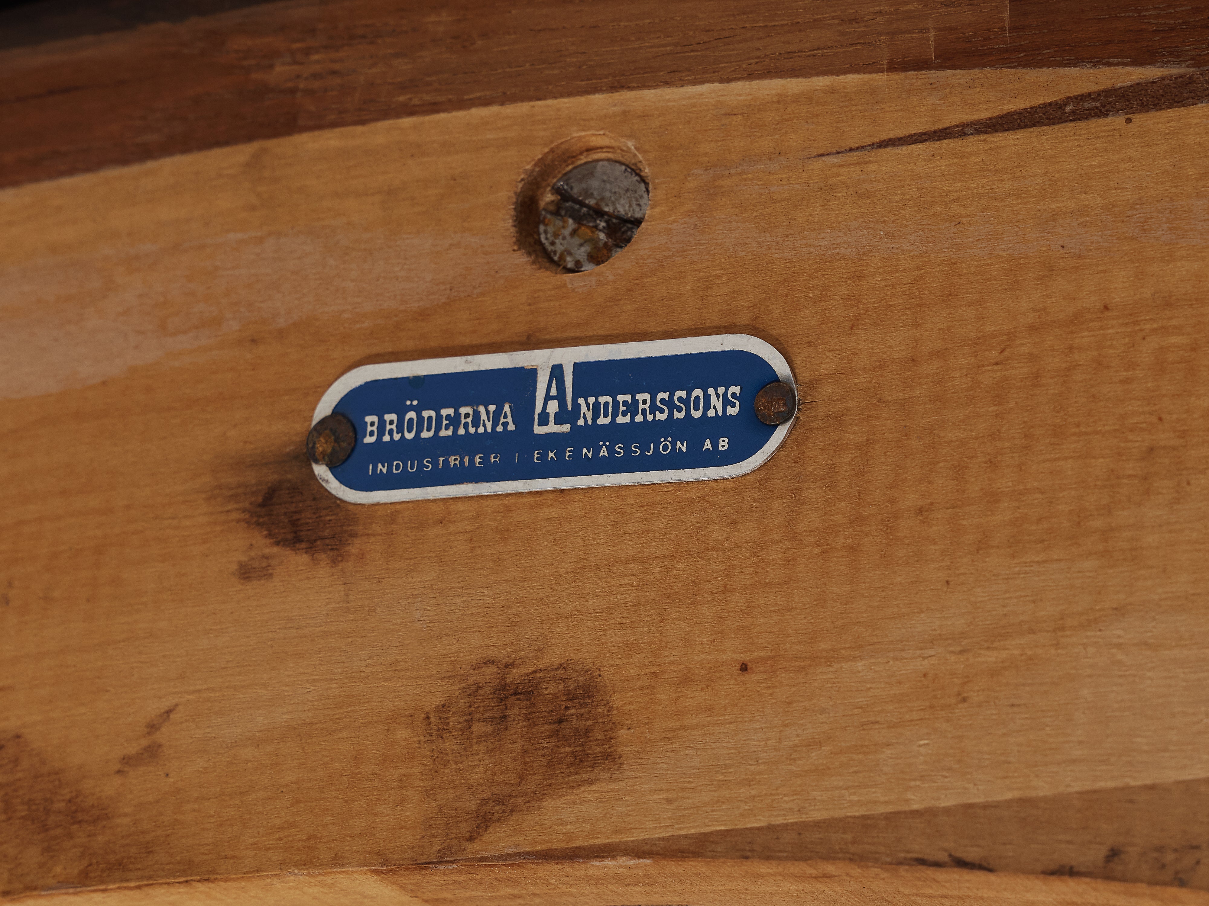 Bröderna Anderssons Lounge Chair in Teak and Light Blue Velvet seating Morentz