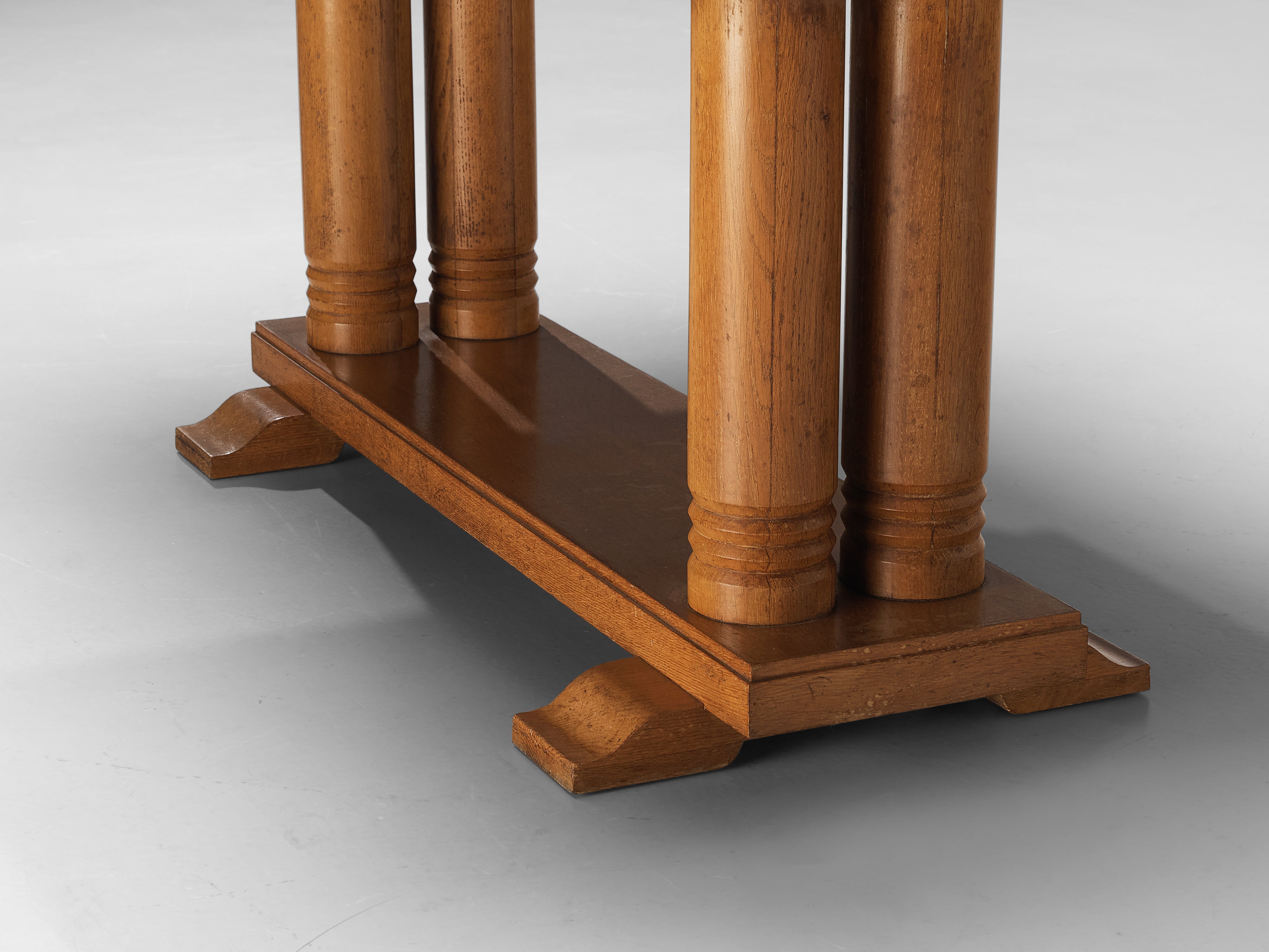 Dining Table with Inlayed Tabletop in Solid Oak tables Morentz