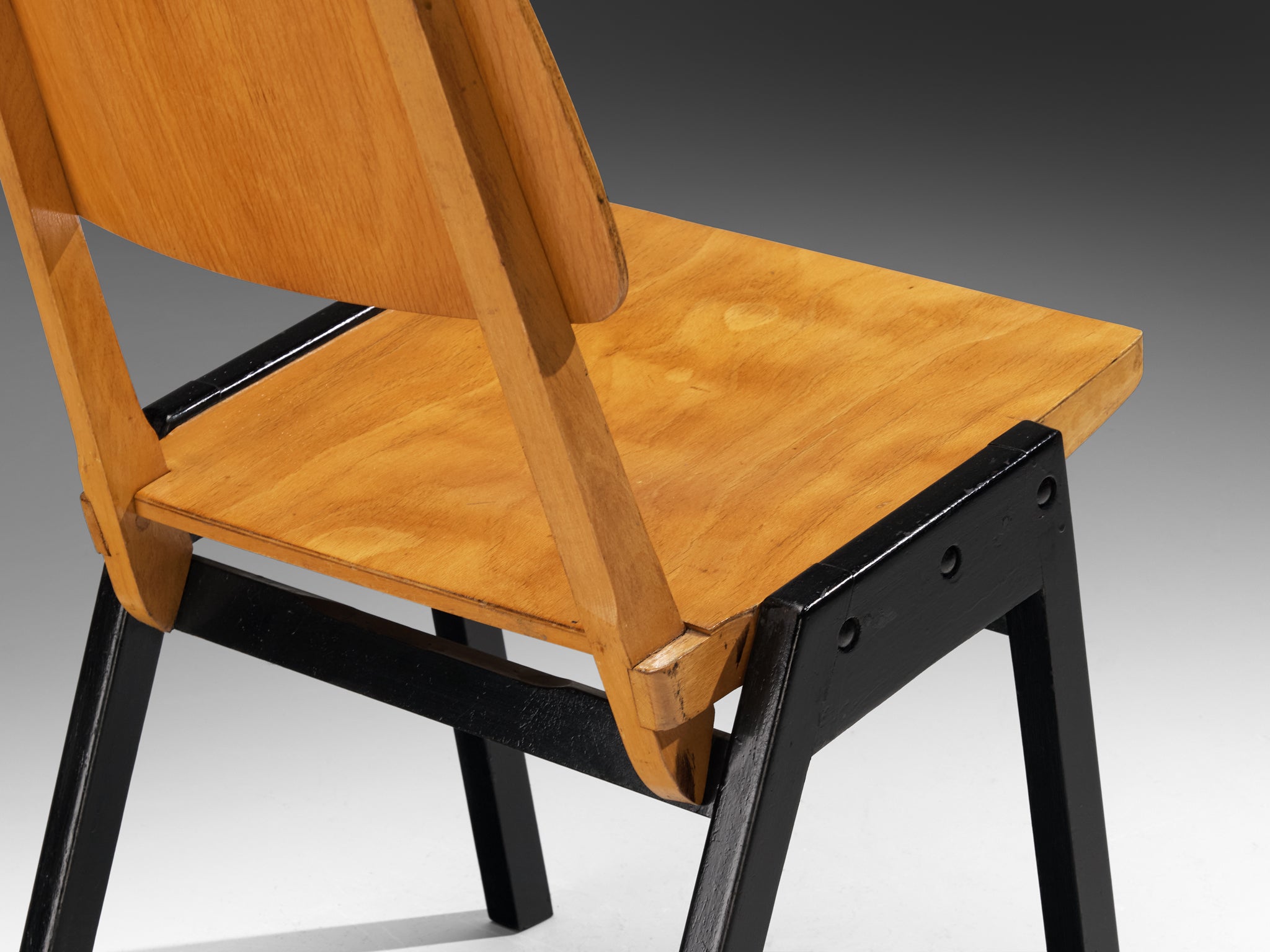 Roland Rainer Dining Chairs in Wood Seating Morentz