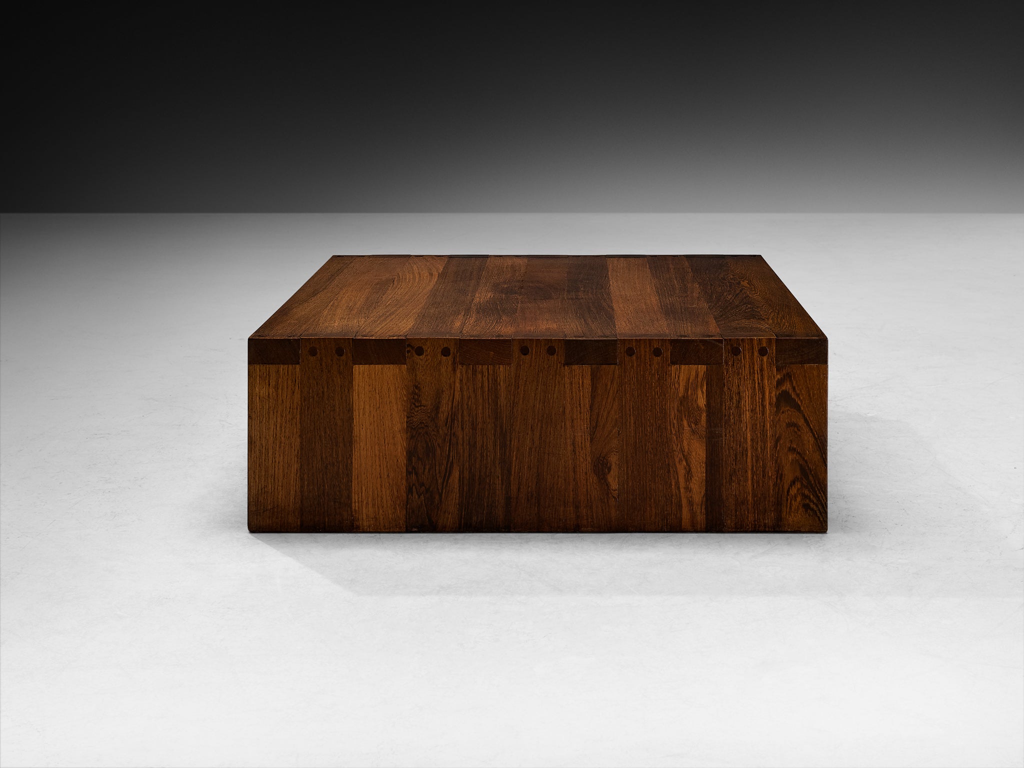 Architectural Coffee Table in Solid Wengé Wood Tables Morentz