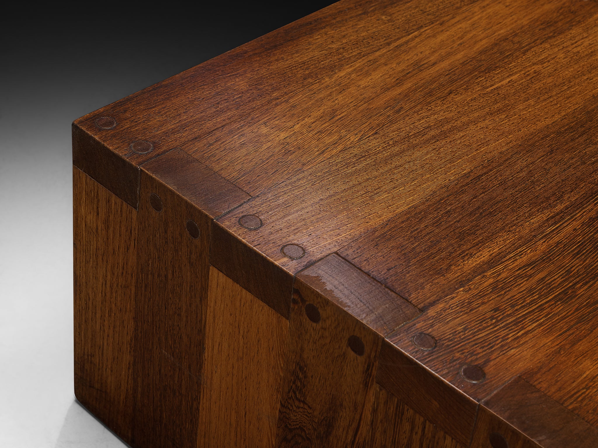Architectural Coffee Table in Solid Wengé Wood Tables Morentz