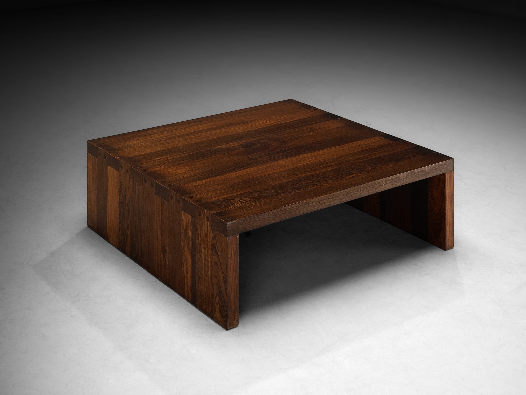 Architectural Coffee Table in Solid Wengé Wood Tables Morentz