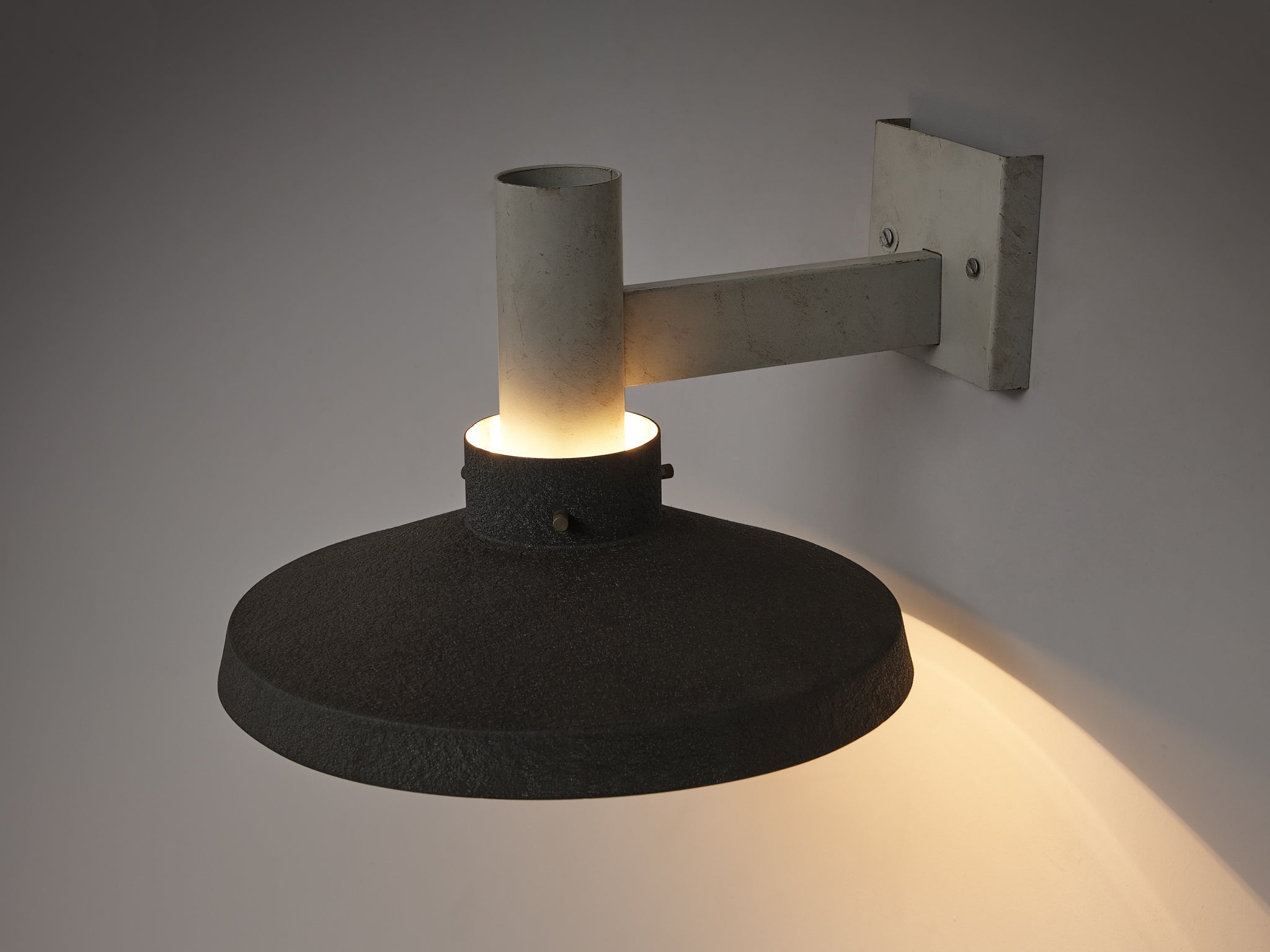 Dutch Wall Light with Textured Metal Shade lighting Morentz