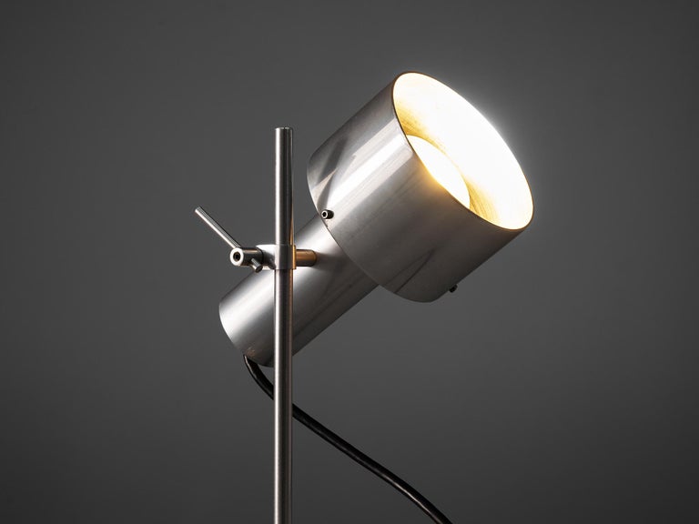Peter Nelson for Architectural Lightning Minimalist Floor Lamp in Aluminum