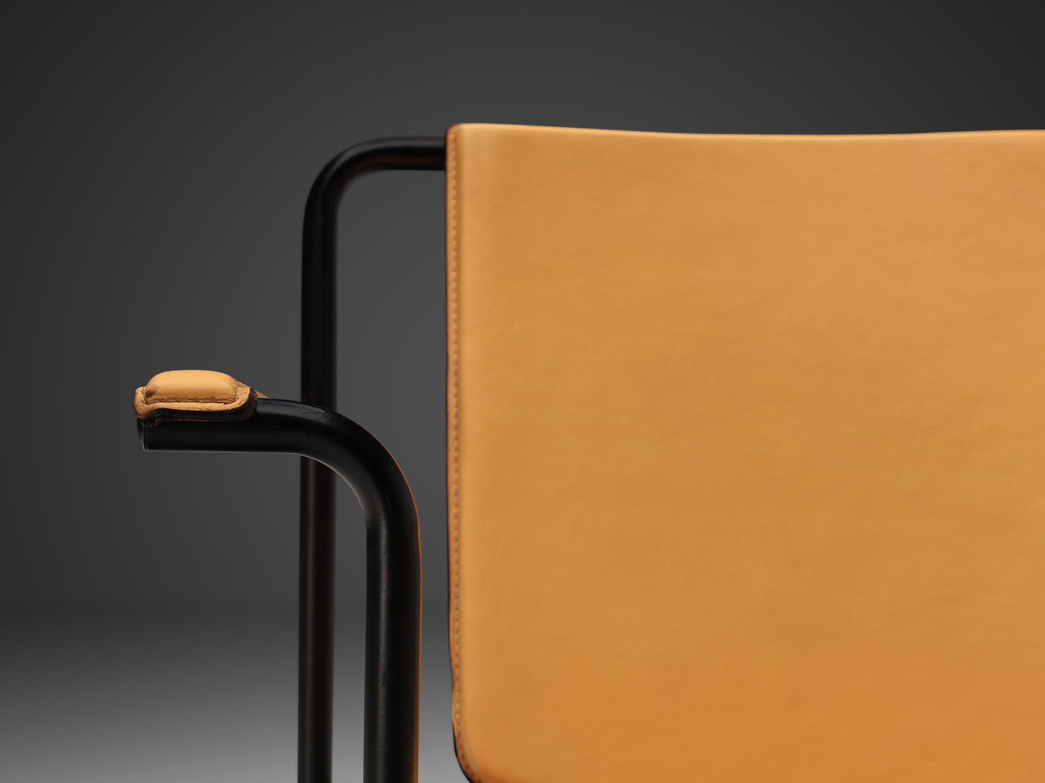 Mario Marenco for Poltrona Frau Pair of 'Movie' Armchairs in Saddle Leather seating Morentz