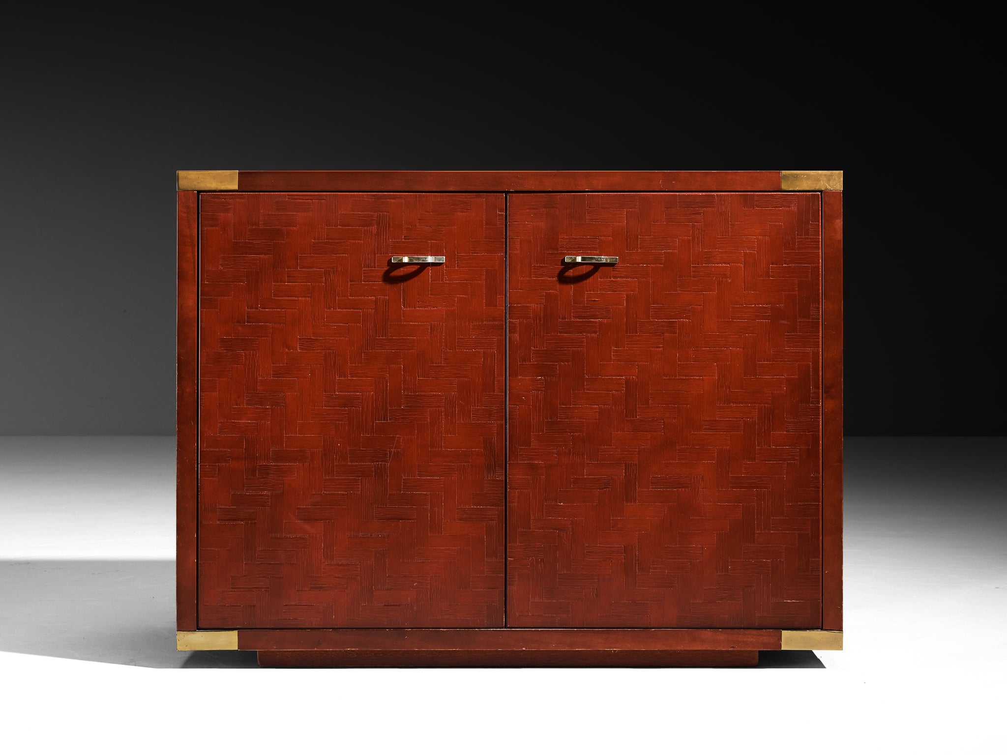 Luxurious Italian Cabinet in Bamboo and Brass Case pieces and storage cabinets Morentz