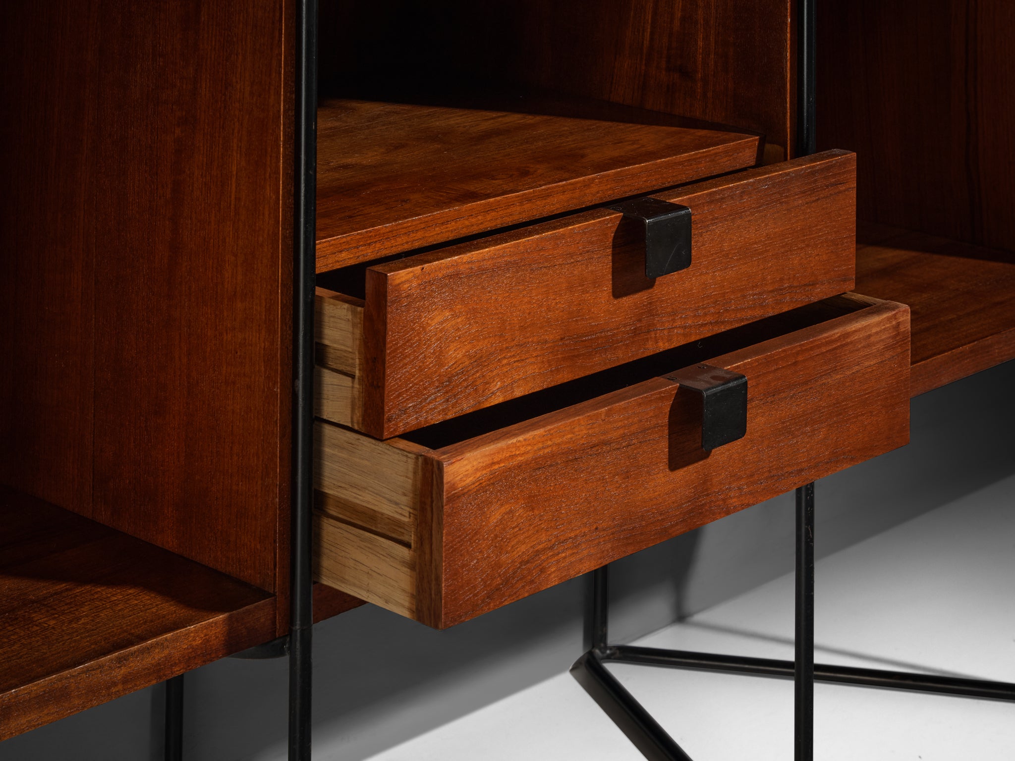 Taichiro Nakai for La Permanente Mobili Wall Cabinet in Maple and Mahogany Case pieces and storage cabinets Morentz