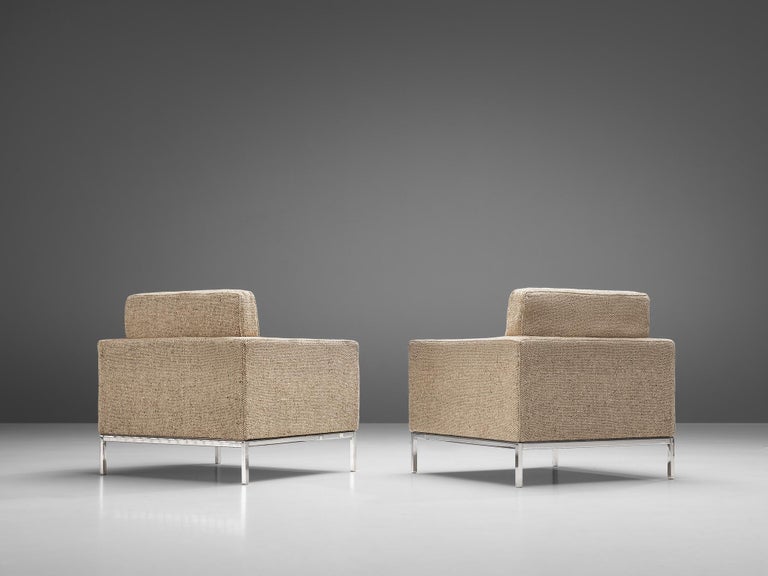 Artifort Armchair Model '905' in Metal and Fabric Upholstery