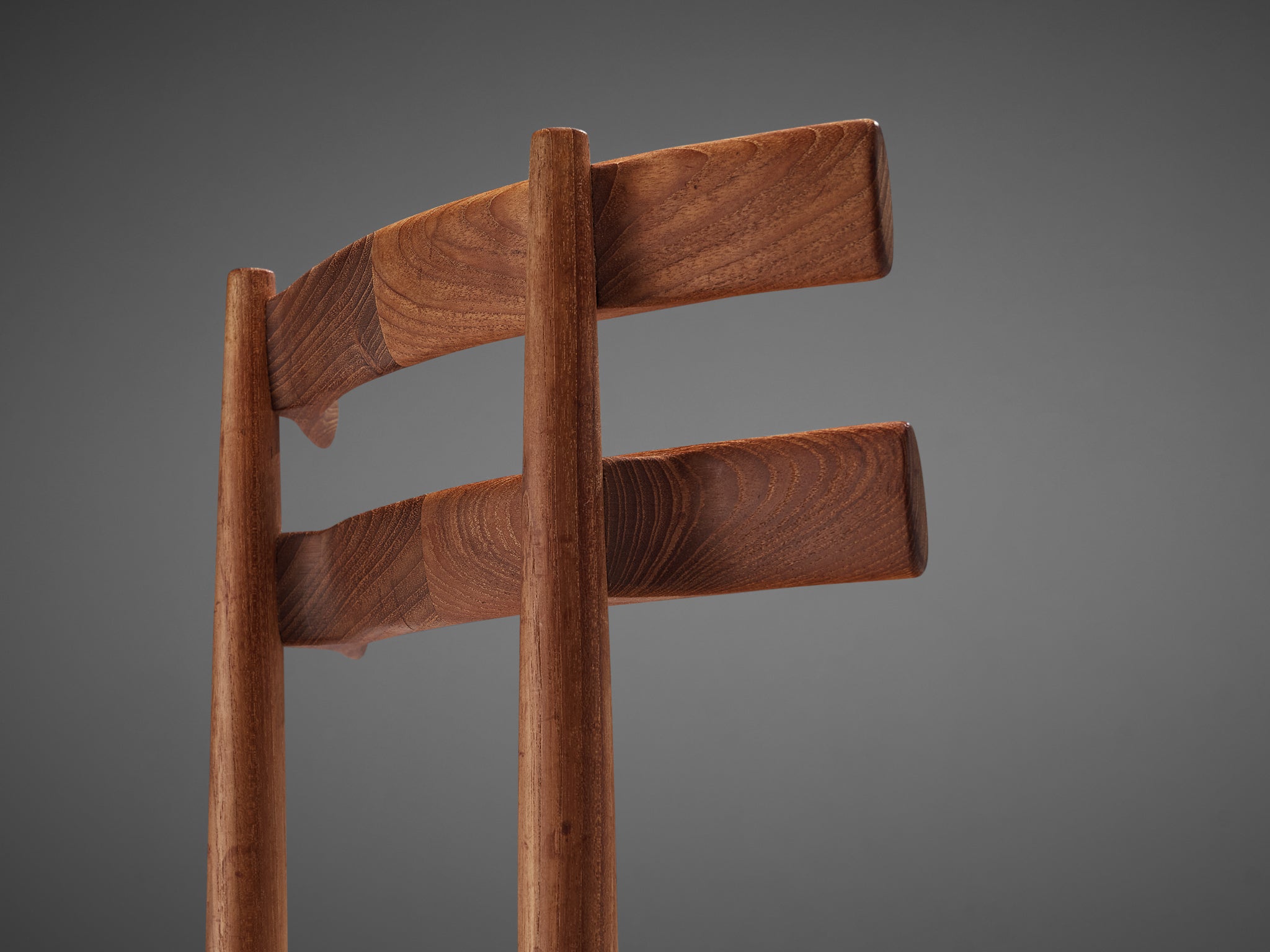 Poul Hundevad Pair of Dining Chairs in Teak Seating Morentz