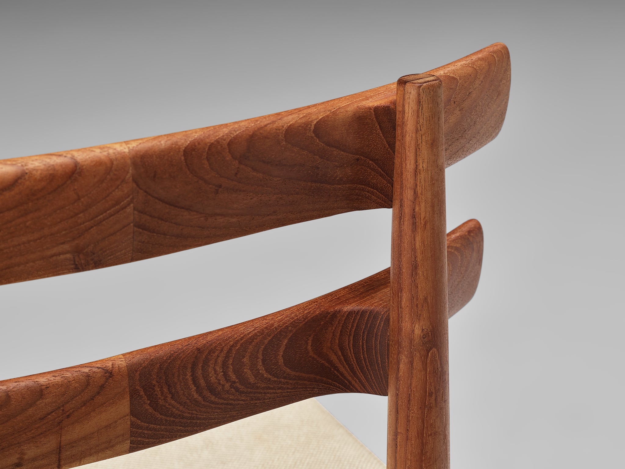 Poul Hundevad Pair of Dining Chairs in Teak Seating Morentz