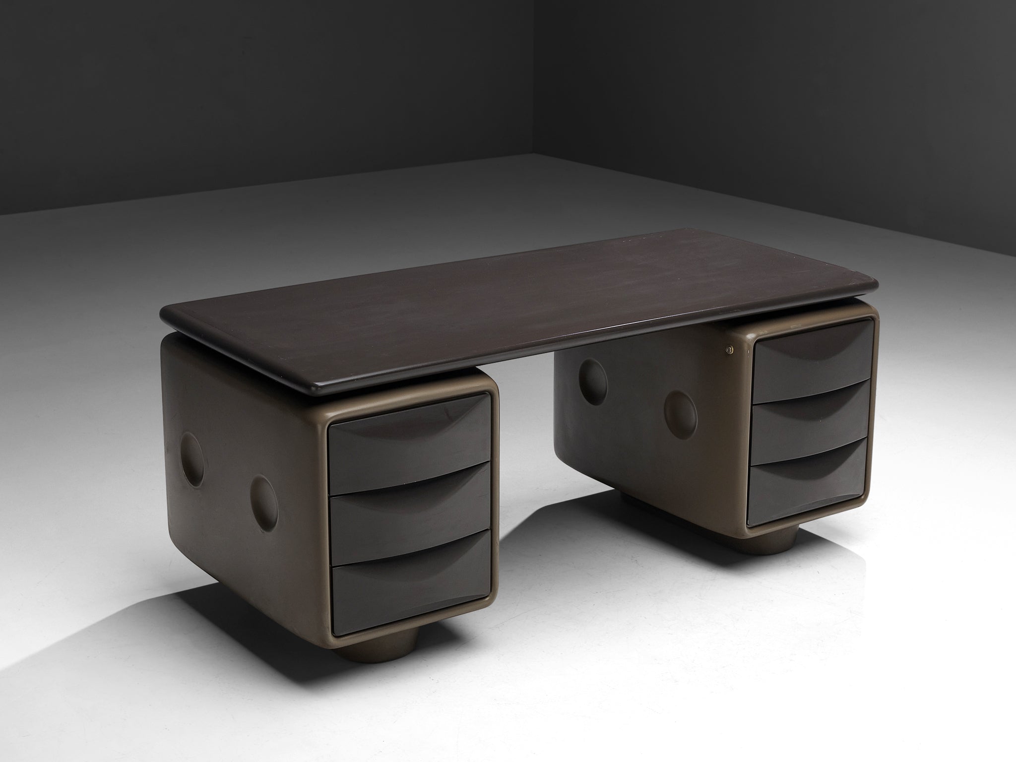 Original ‘Igl’ Ernest Hofmann for Werndl Free-Standing Desk 'Igl-Jet' in Polyurethane Tables Morentz