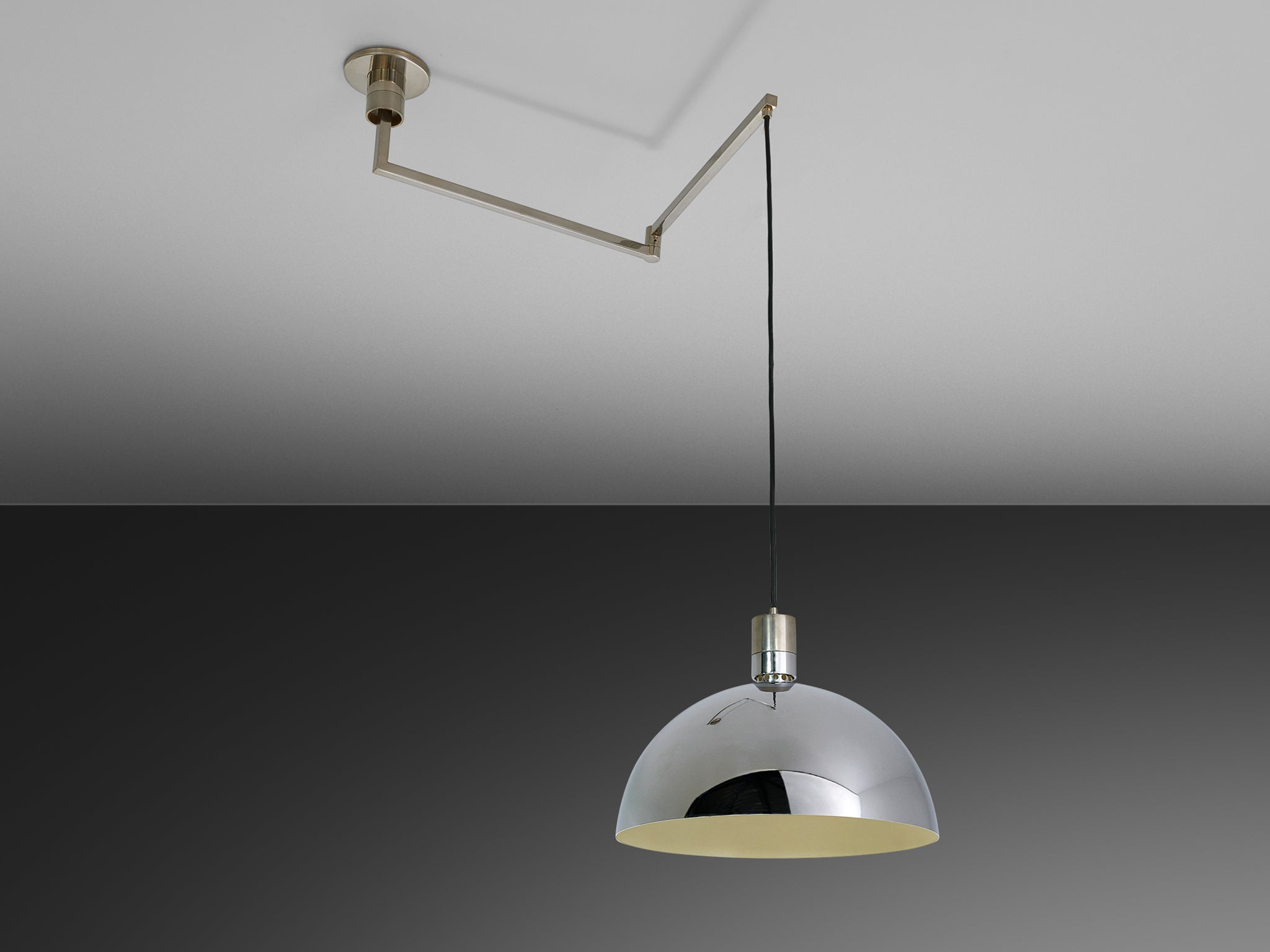 Franco Albini, Franca Helg and Antonio Piva ‘AM/AS’ Pendant Lamp in Metal Lighting Morentz