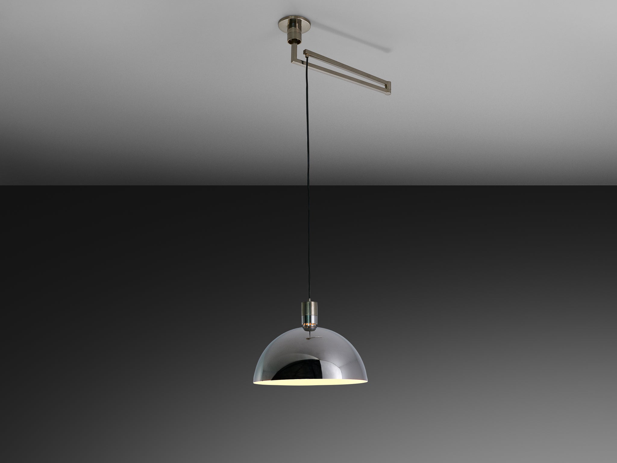 Franco Albini, Franca Helg and Antonio Piva ‘AM/AS’ Pendant Lamp in Metal Lighting Morentz