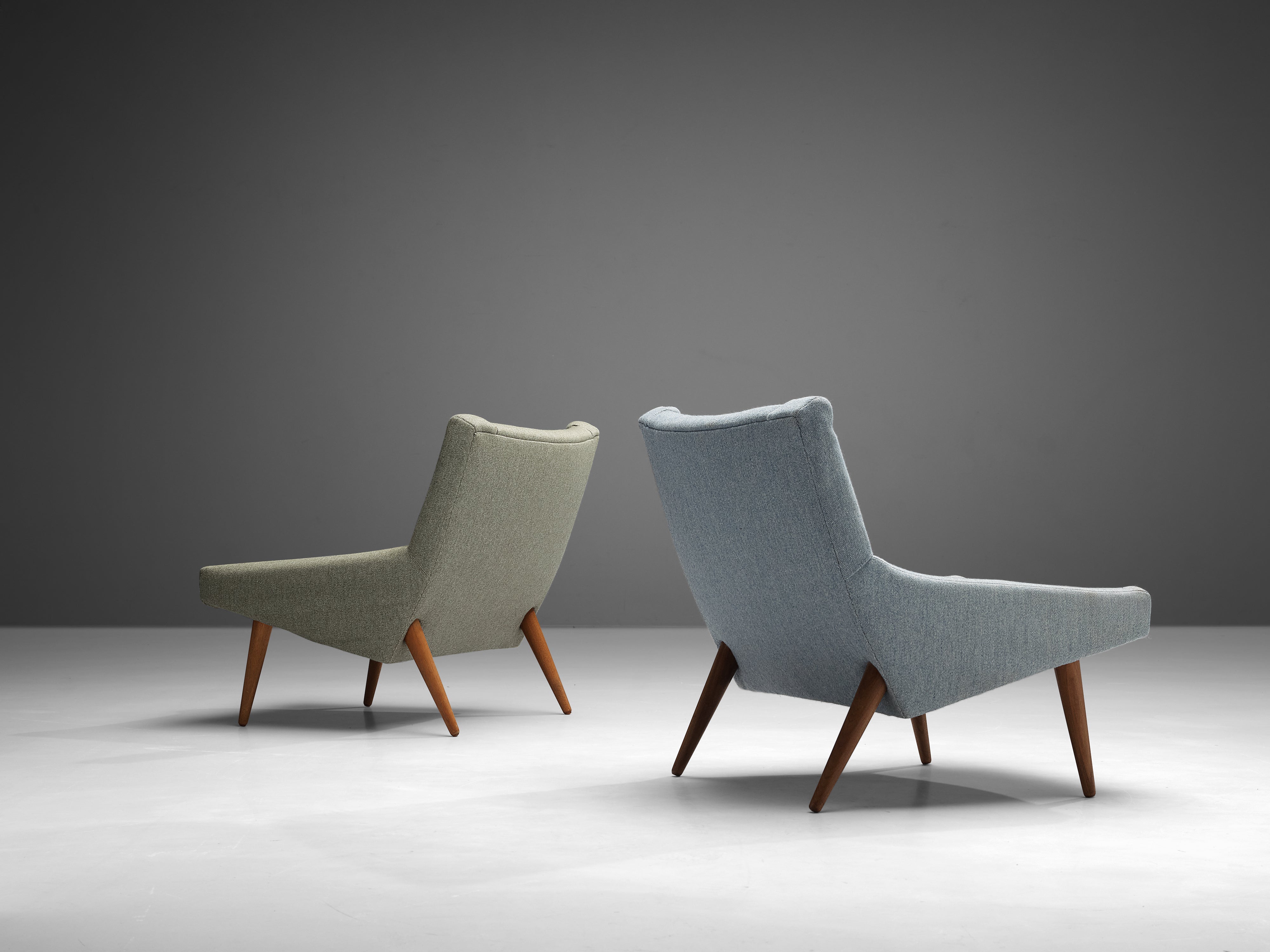 Illum Wikkelsø Pair of Lounge Chairs seating Morentz