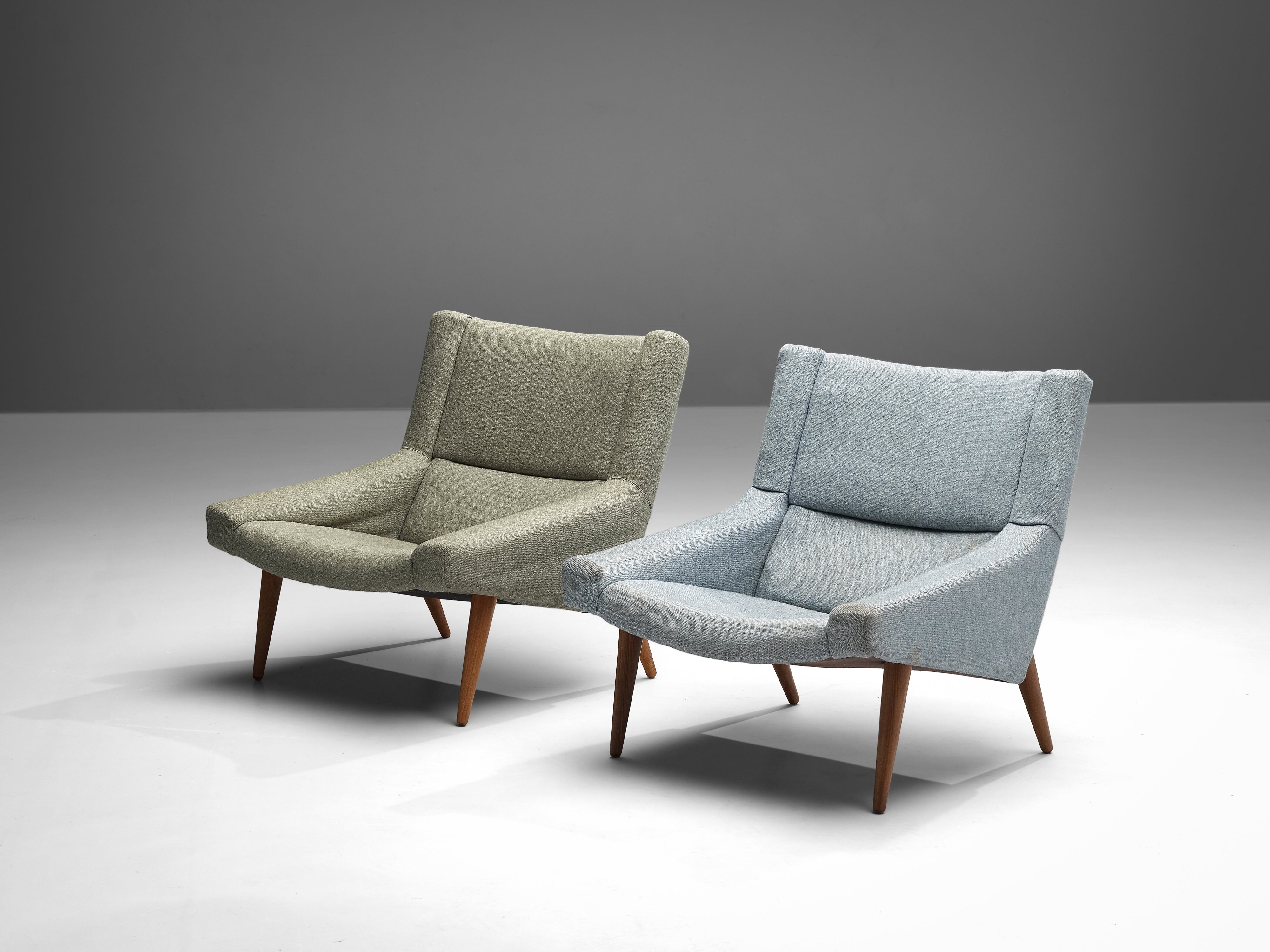 Illum Wikkelsø Pair of Lounge Chairs seating Morentz