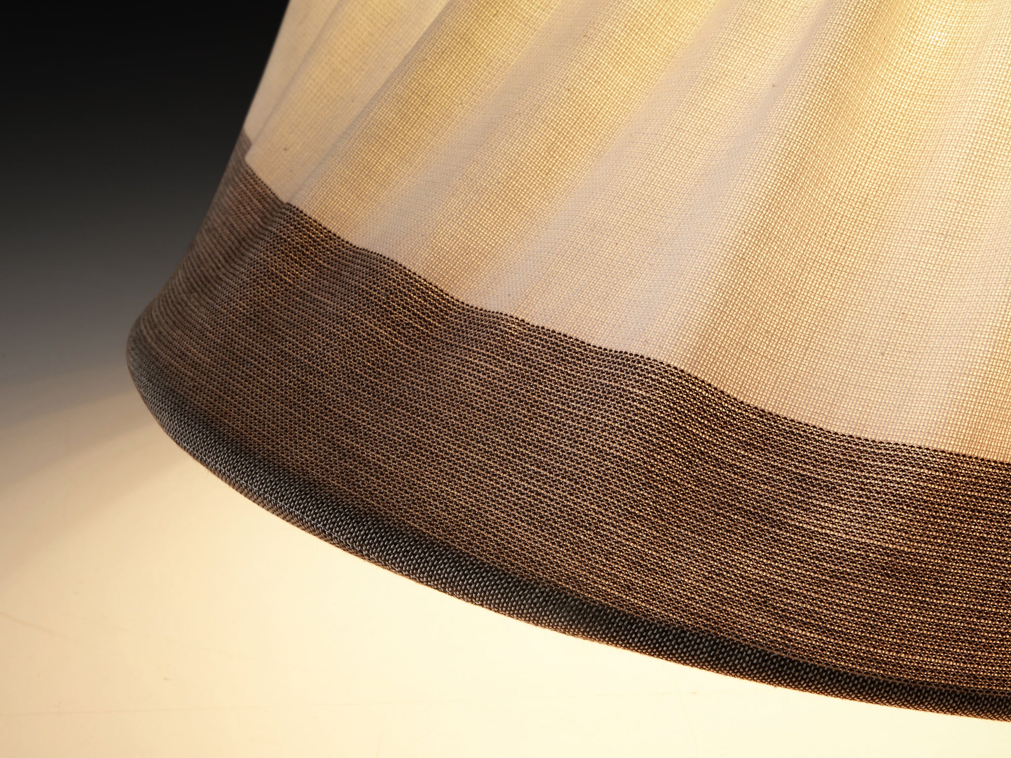 Mario Bellini for Artemide Table or Floor Lamps 'Circo' in Off-White Canvas Lighting Morentz