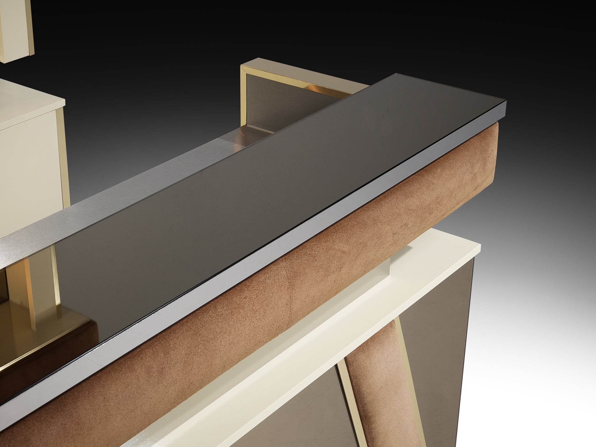 Hollywood Regency Bar Cabinet in the Style of Willy Rizzo Case pieces and storage cabinets Morentz