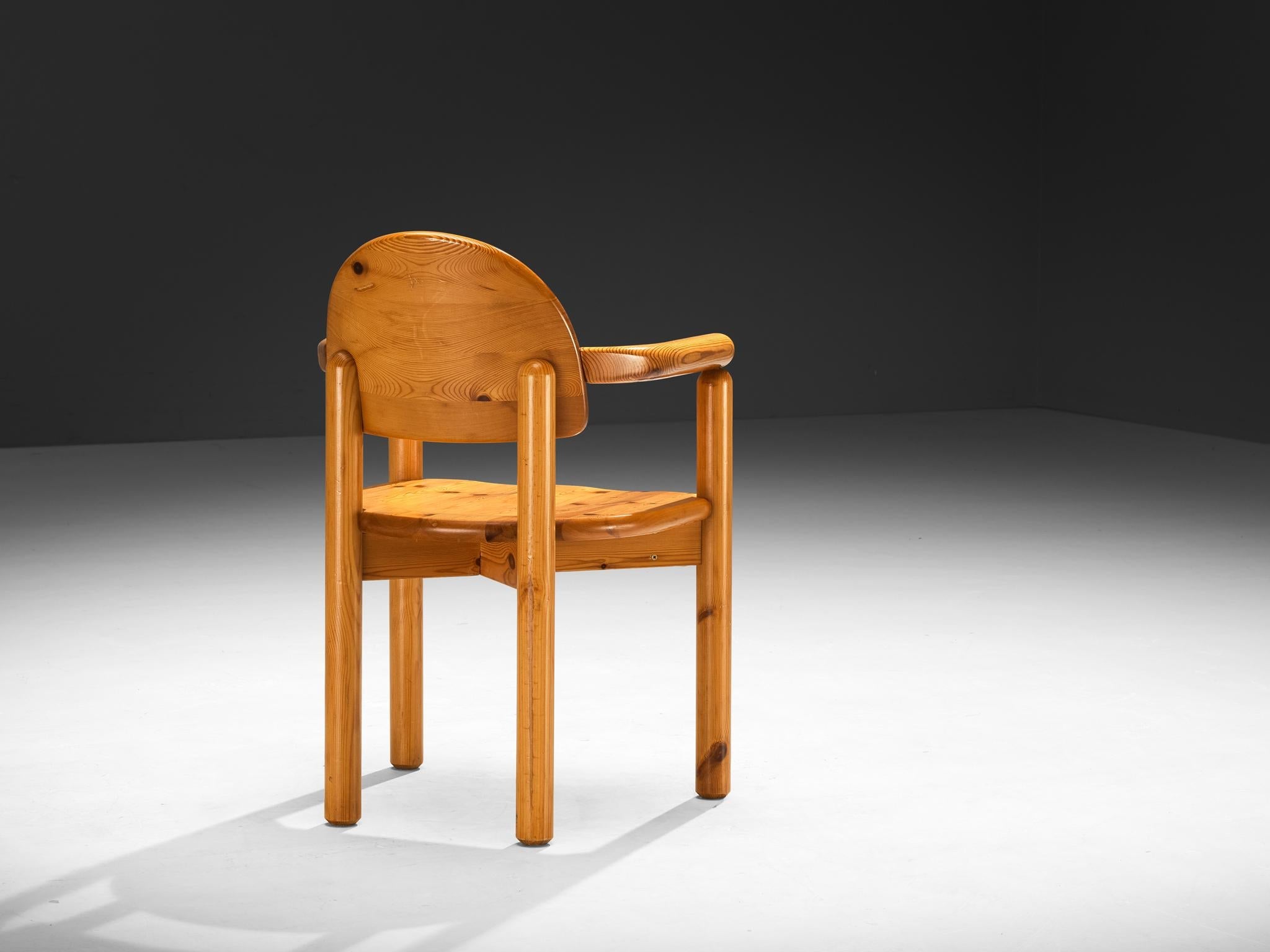 Rainer Daumiller Set of Six Dining Chairs in Solid Pine seating Morentz