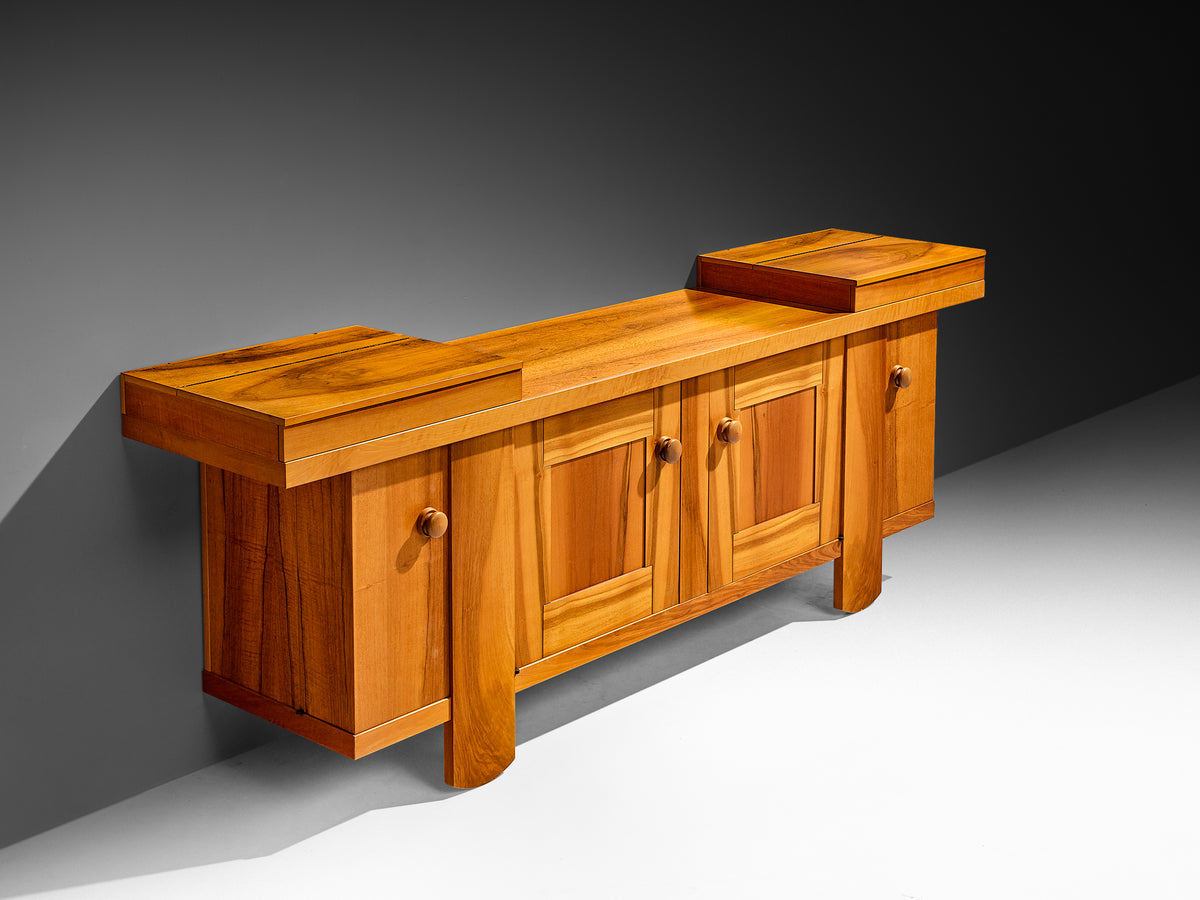 Silvio Coppola for Bernini Large Sideboard in Walnut Case pieces and storage cabinets Morentz