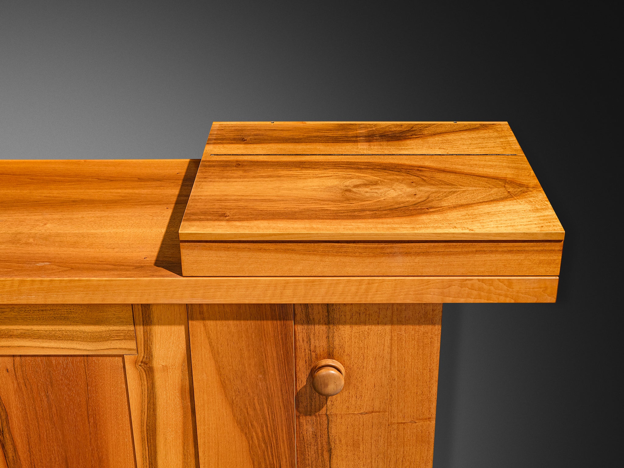 Silvio Coppola for Bernini Large Sideboard in Walnut Case pieces and storage cabinets Morentz