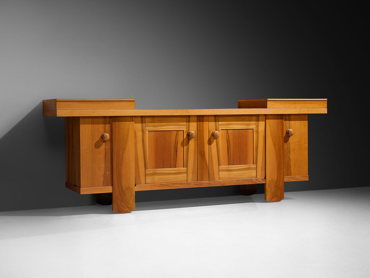 Silvio Coppola for Bernini Large Sideboard in Walnut Case pieces and storage cabinets Morentz