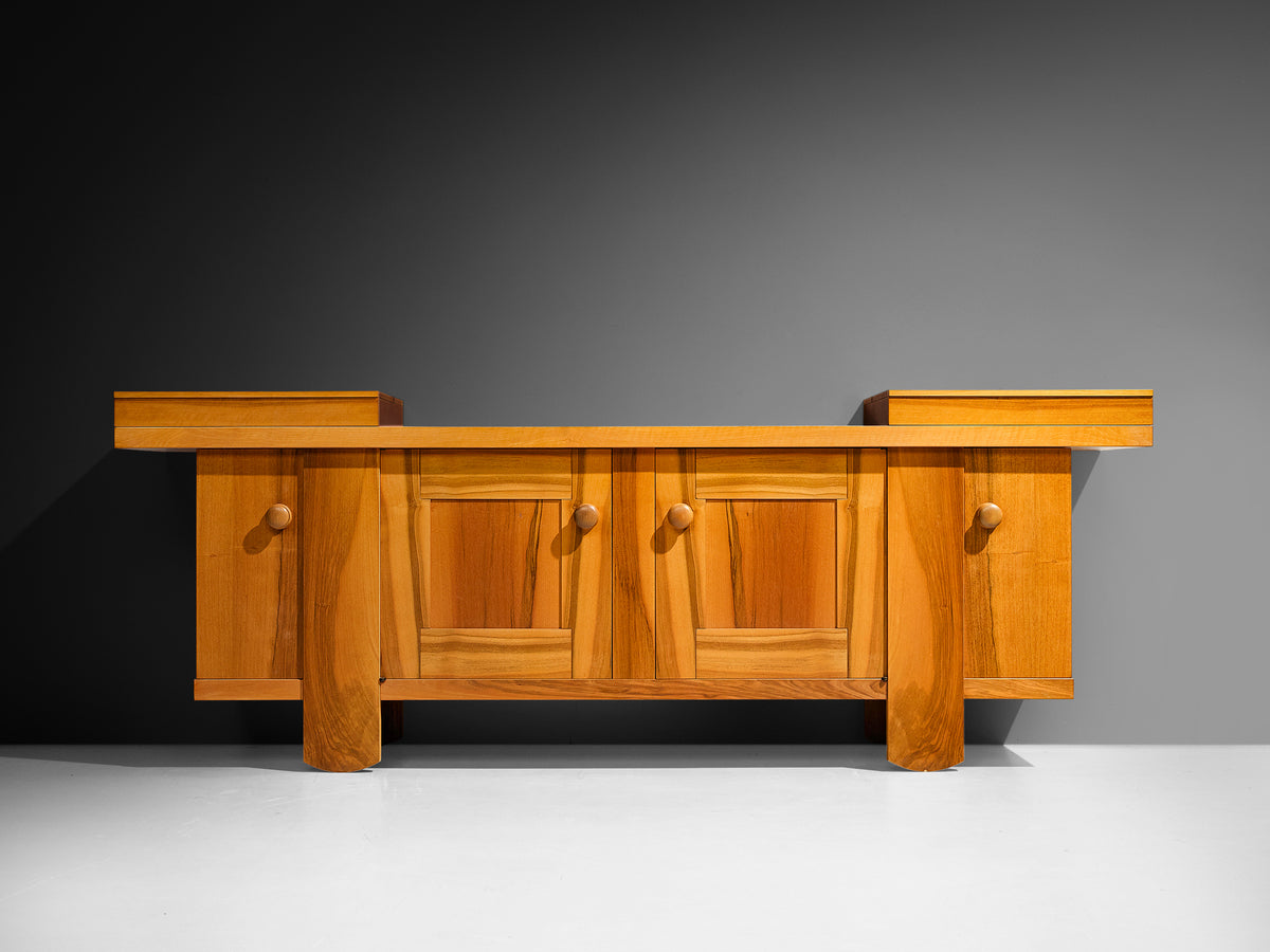 Silvio Coppola for Bernini Large Sideboard in Walnut Case pieces and storage cabinets Morentz