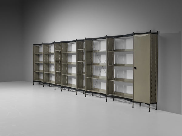 Studio BBPR for Olivetti 'Spazio' Large Shelving System in Metal 7M