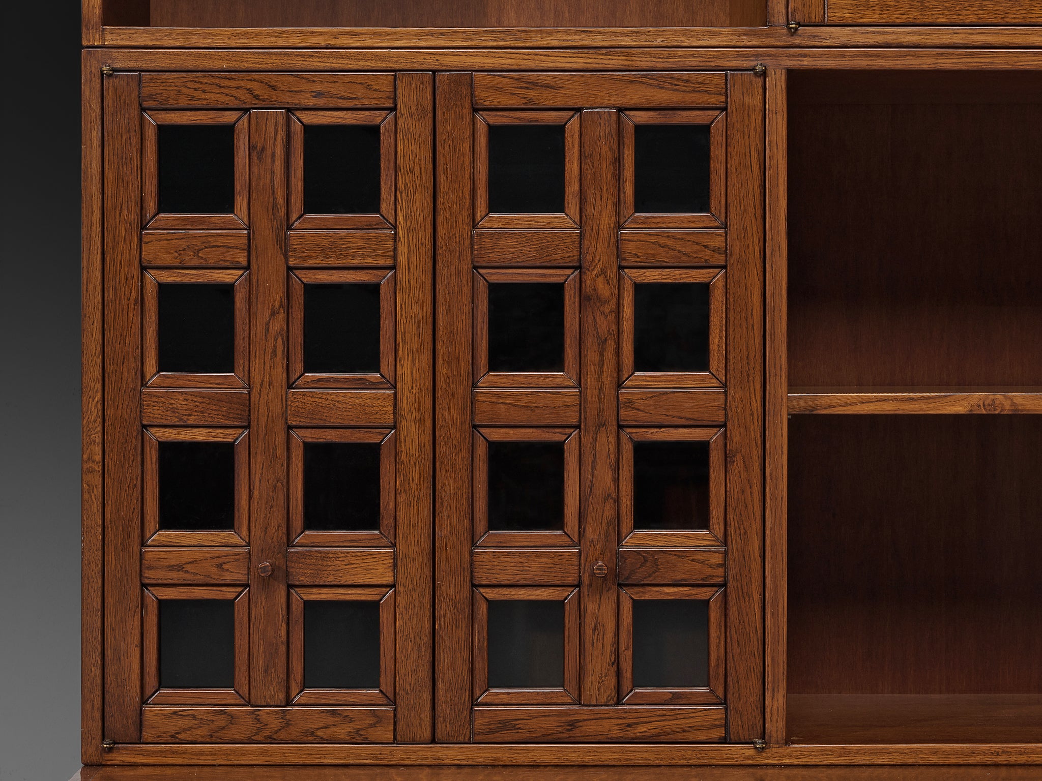 Giuseppe Rivadossi Bookcase in Oak Case pieces and storage cabinets Morentz