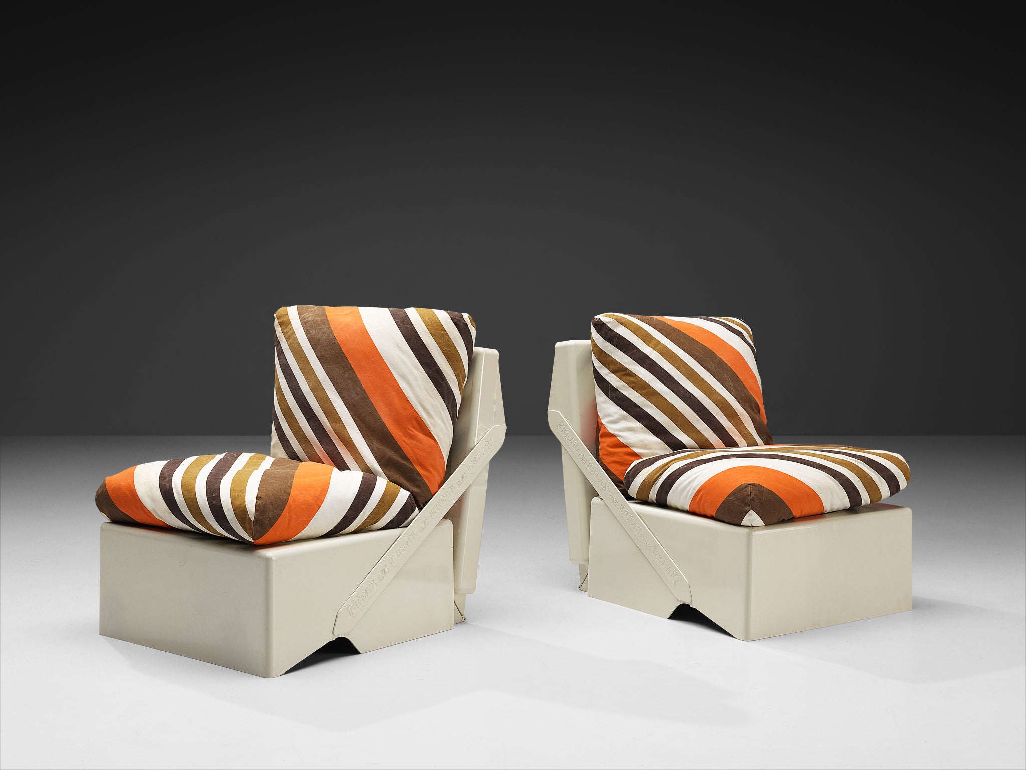 Aldo Barberi For Rossi di Albizzate ‘Break’ Portable Folding Lounge Chairs Seating Morentz