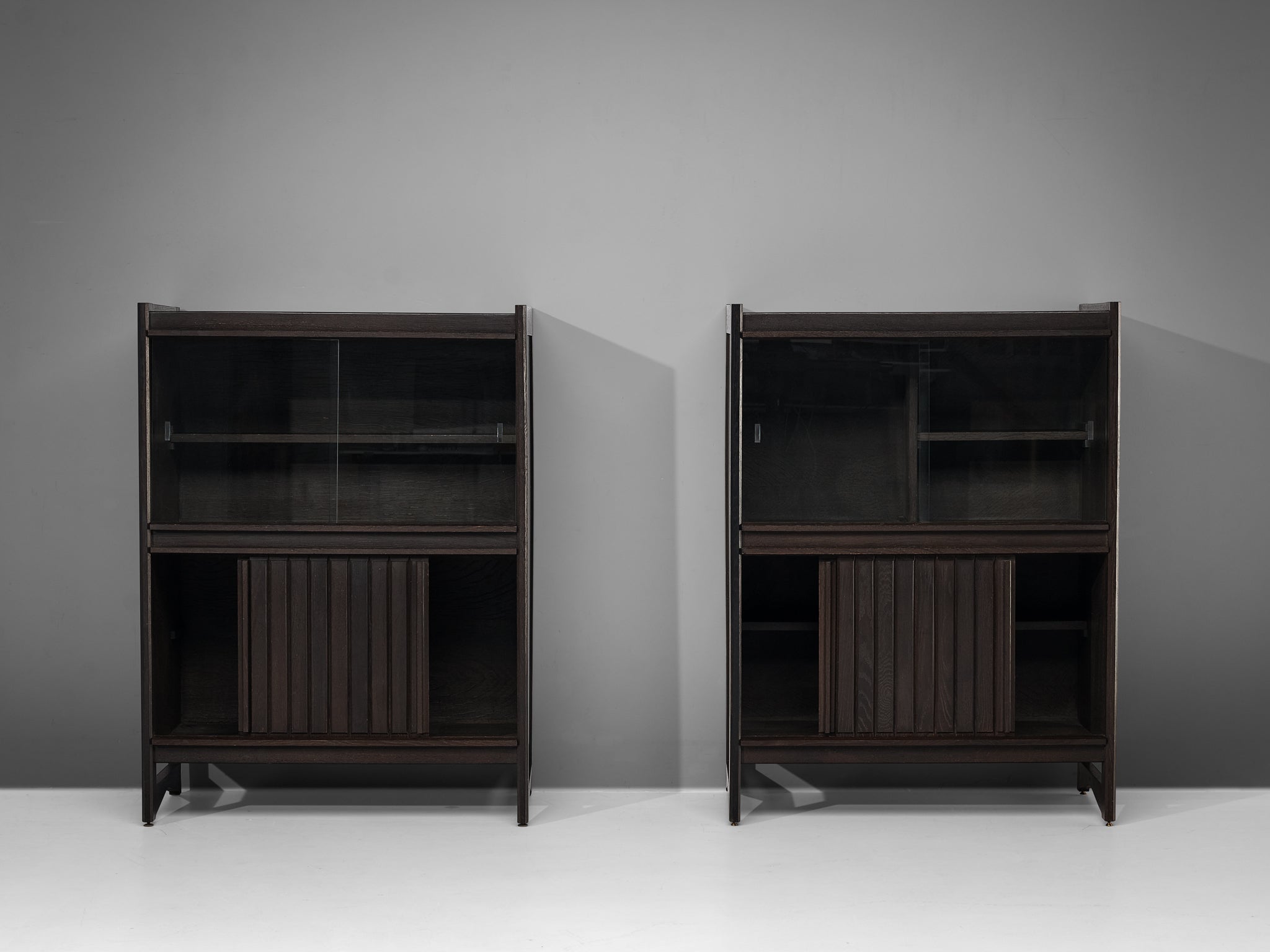 Guillerme & Chambron Cabinets in Stained Oak case pieces and storage cabinets Morentz