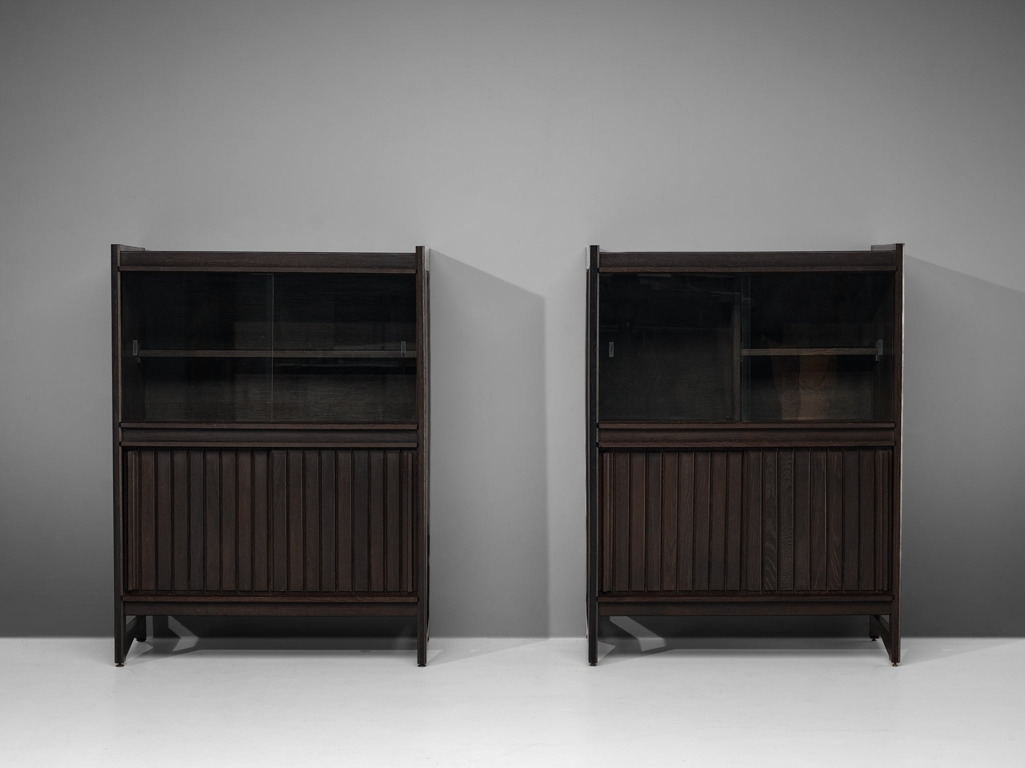 Guillerme & Chambron Cabinets in Stained Oak case pieces and storage cabinets Morentz