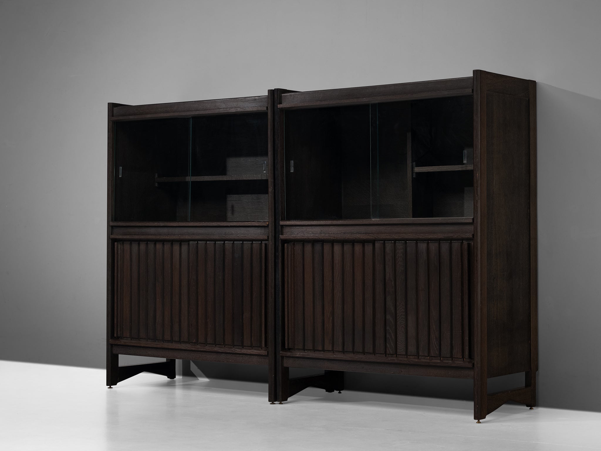 Guillerme & Chambron Cabinets in Stained Oak case pieces and storage cabinets Morentz