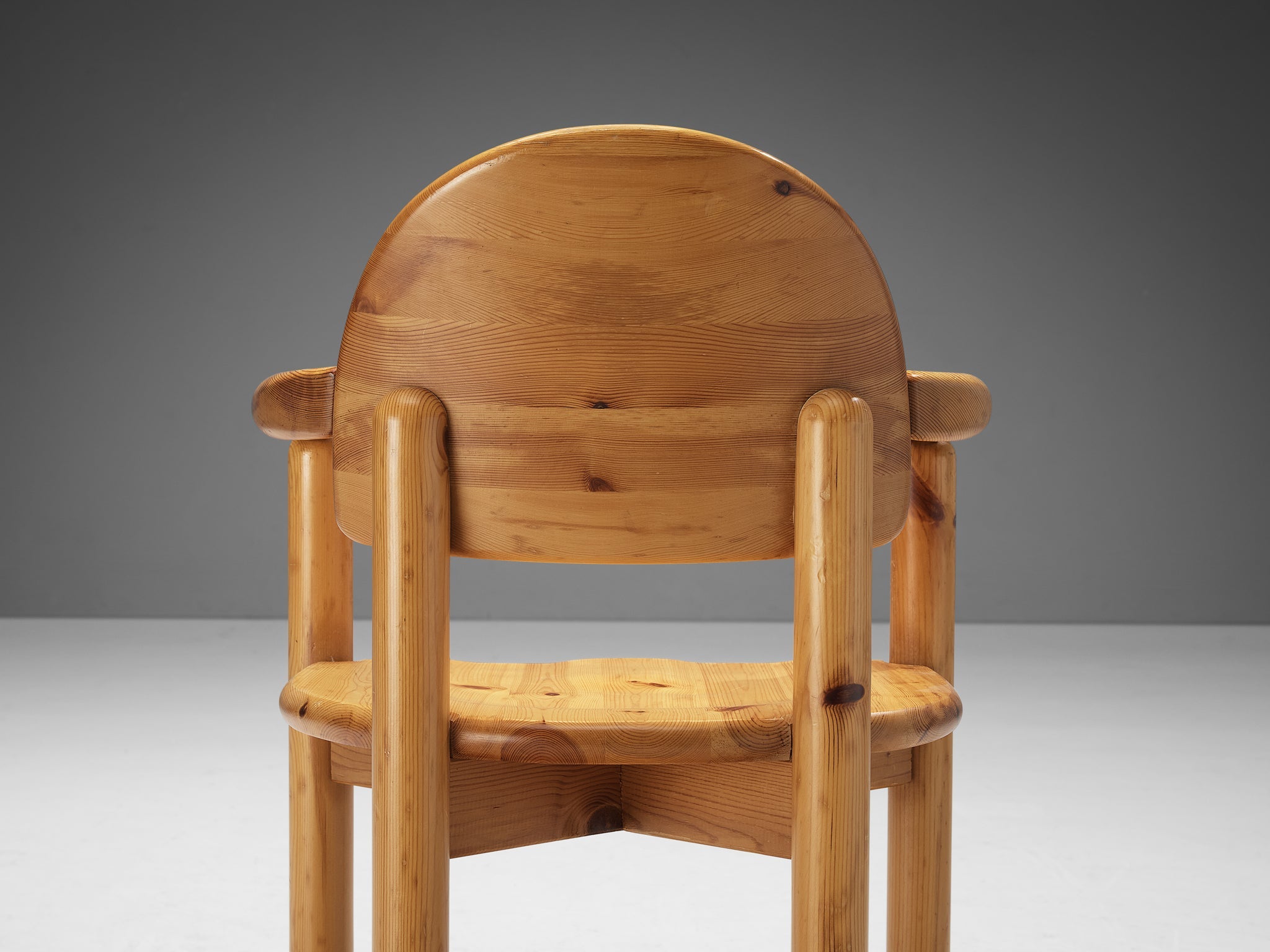 Rainer Daumiller Set of Eight Armchairs in Solid Pine seating Morentz