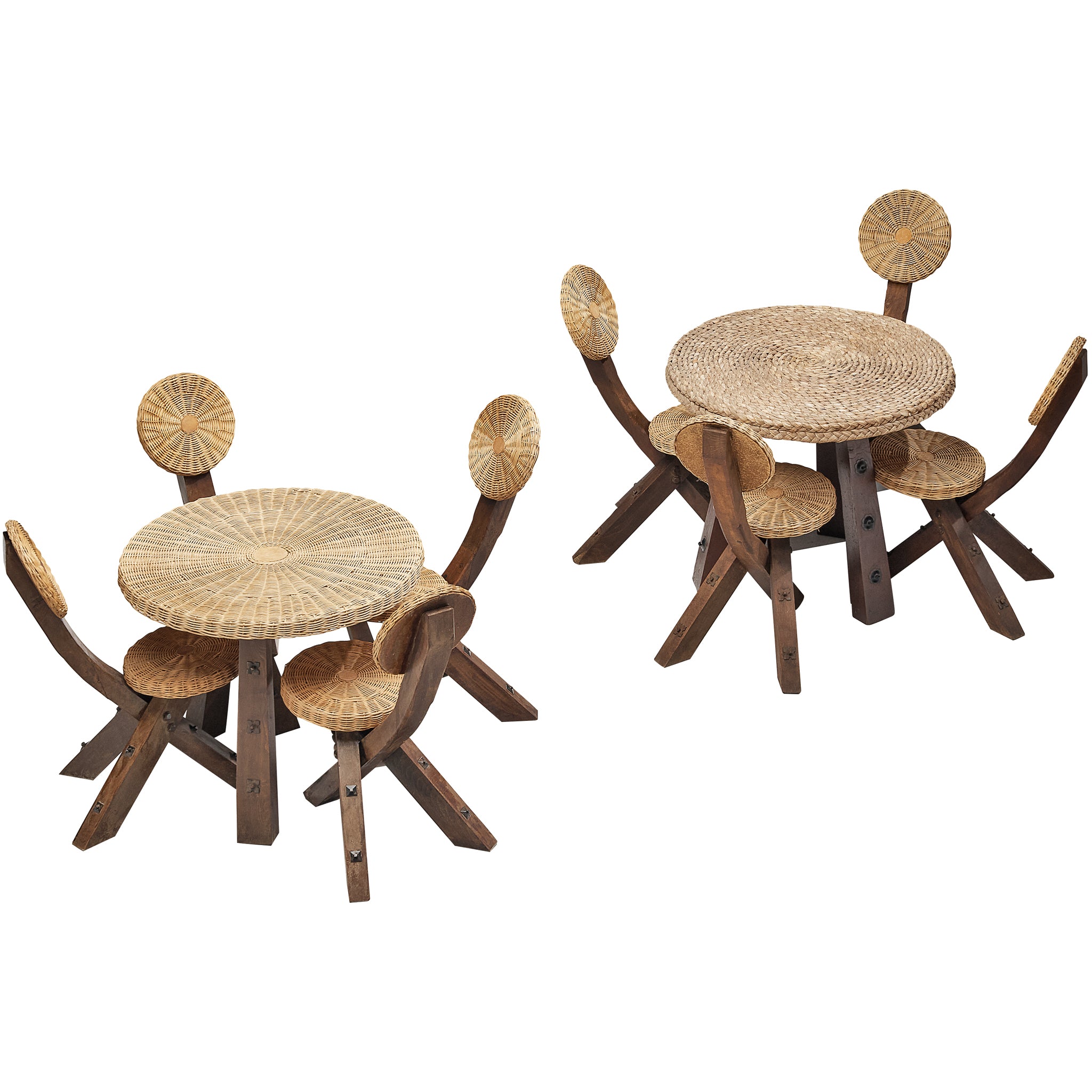 Spanish Table in Braided Straw Tables Morentz