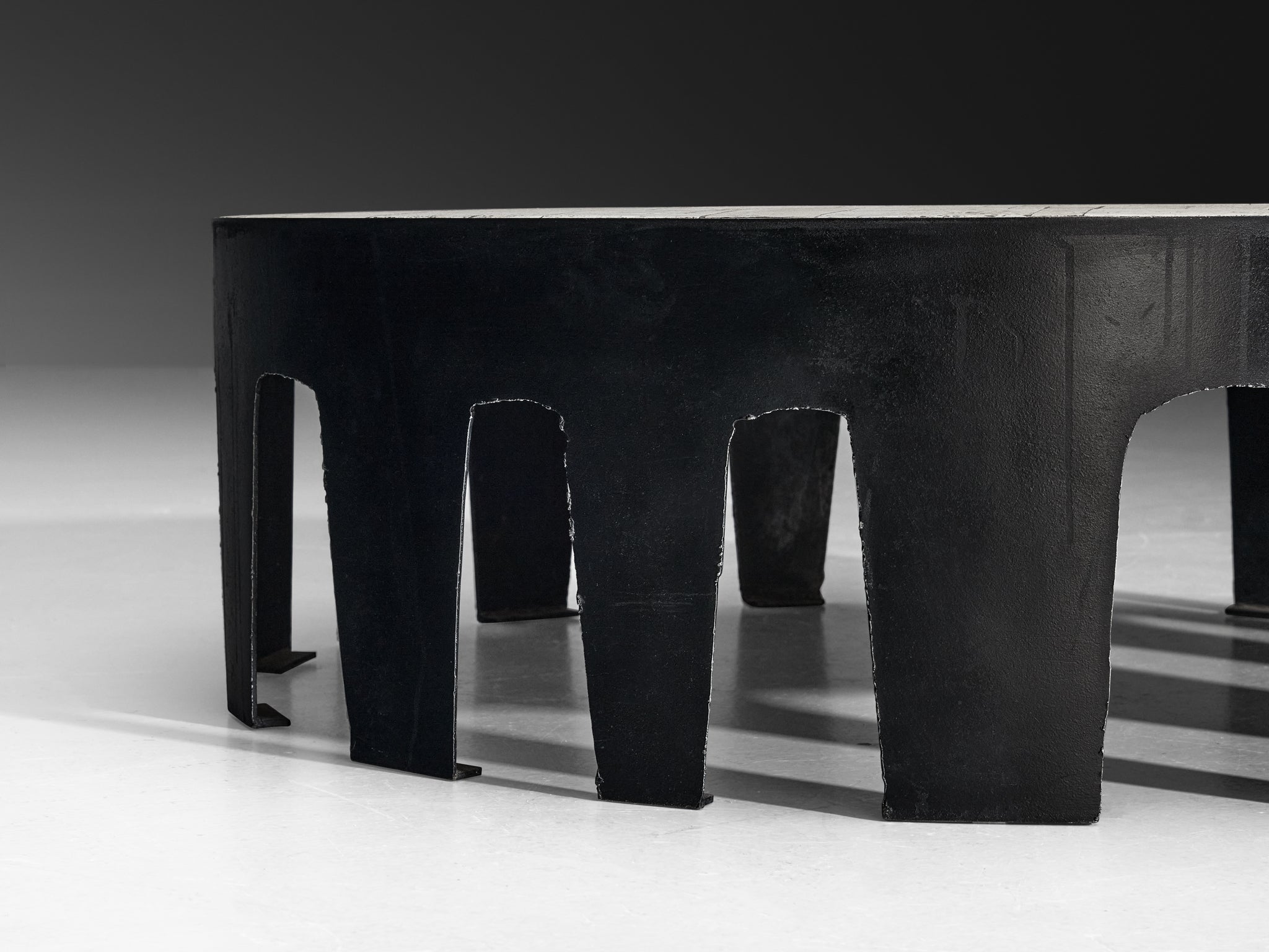 Pia Manu Handcrafted Coffee Table in Travertine Tables Morentz