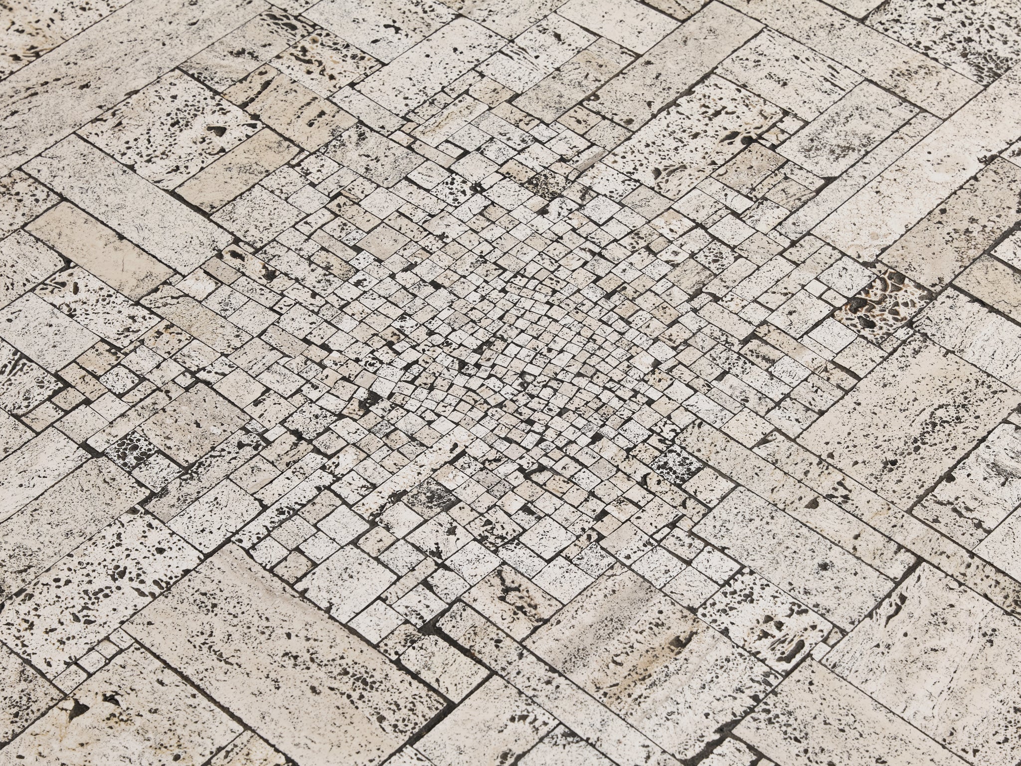 Pia Manu Handcrafted Coffee Table in Travertine Tables Morentz