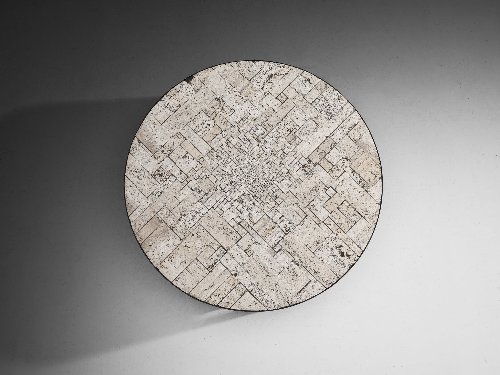 Pia Manu Handcrafted Coffee Table in Travertine Tables Morentz