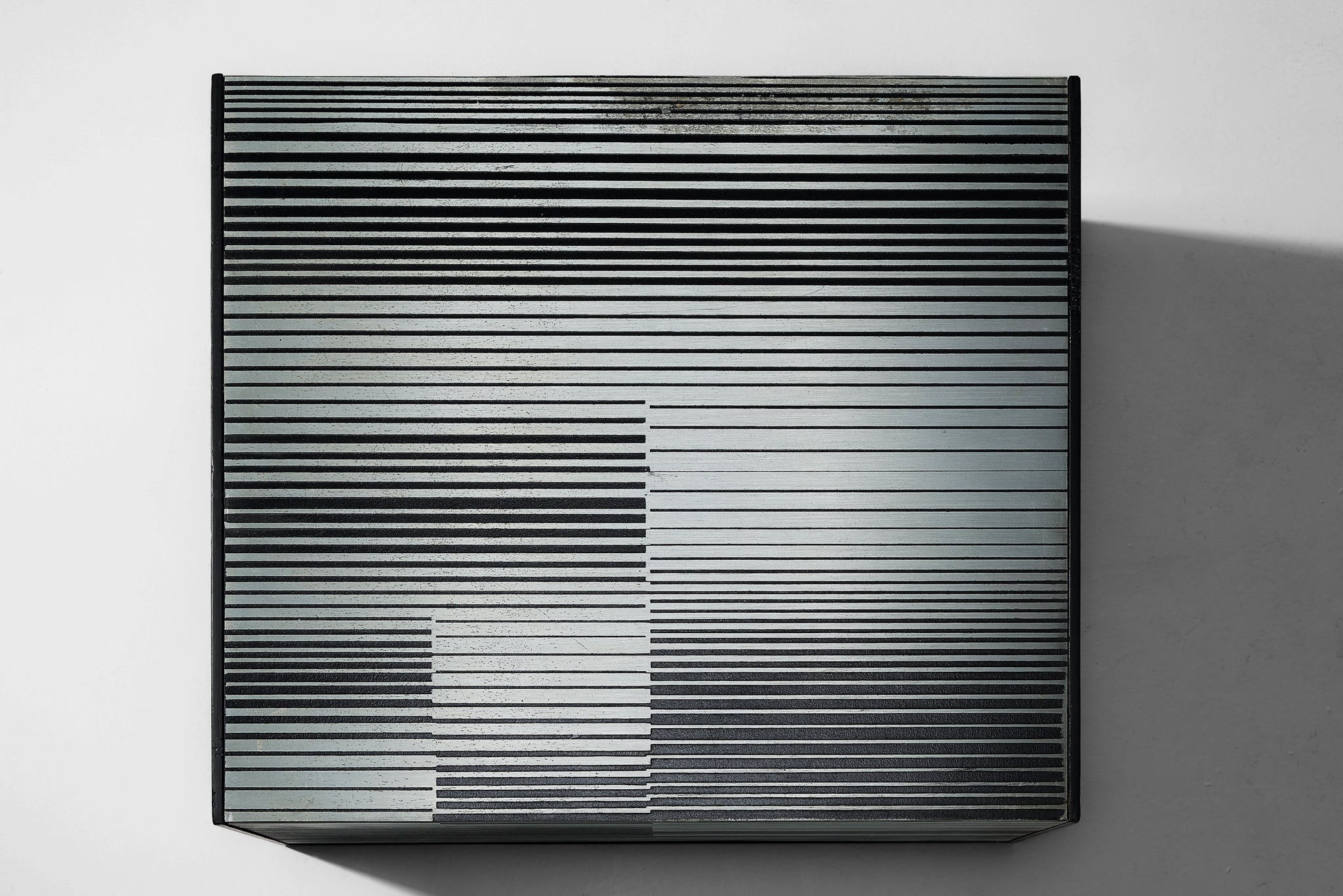 Nerone & Patuzzi for Gruppo NP2 Pair of Coffee Tables in Zinc Tables Morentz