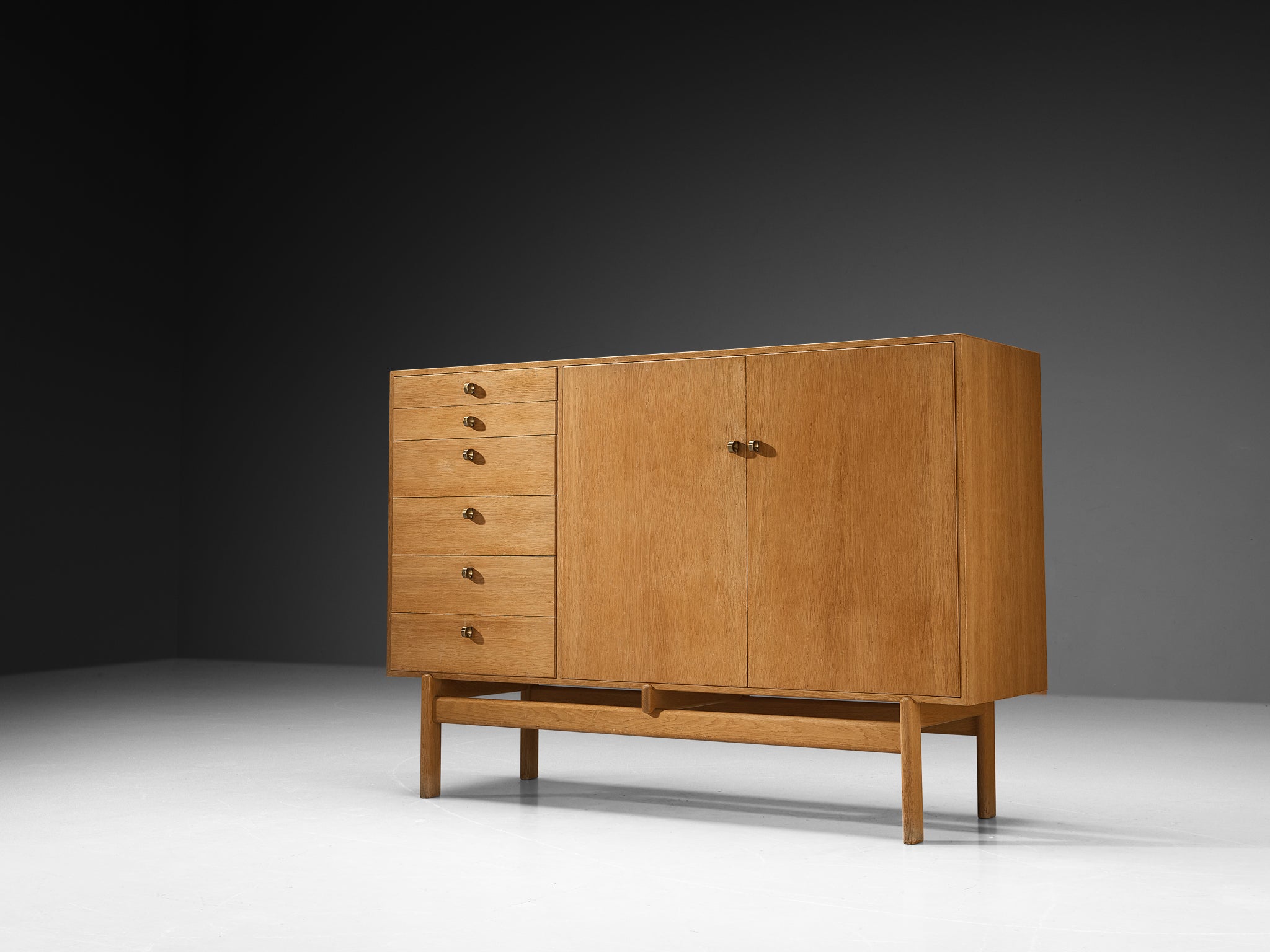 Tove and Edvard Kindt-Larsen Cabinet with Original Orange Interior Case pieces and storage cabinets Morentz