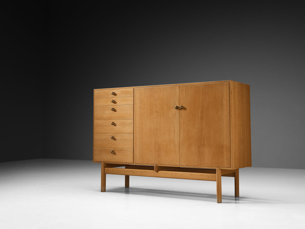 Tove and Edvard Kindt-Larsen Cabinet with Original Orange Interior Case pieces and storage cabinets Morentz